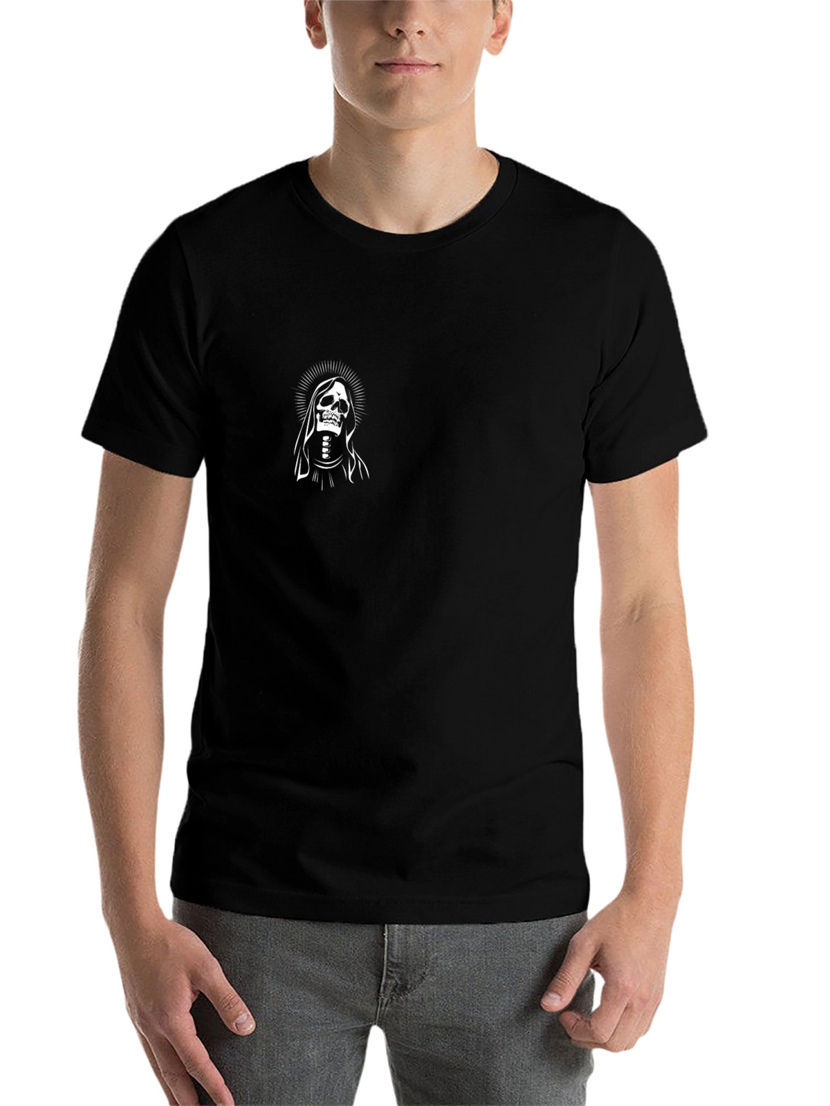 Grim Reaper Graphic T-Shirt - Black Cotton Tee