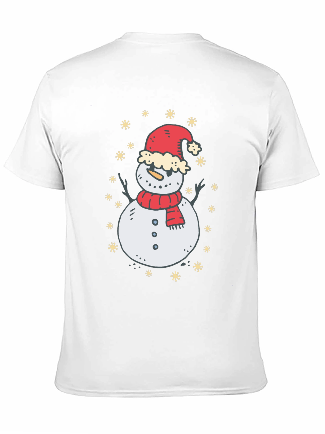 Festive Snowman Graphic T-Shirt