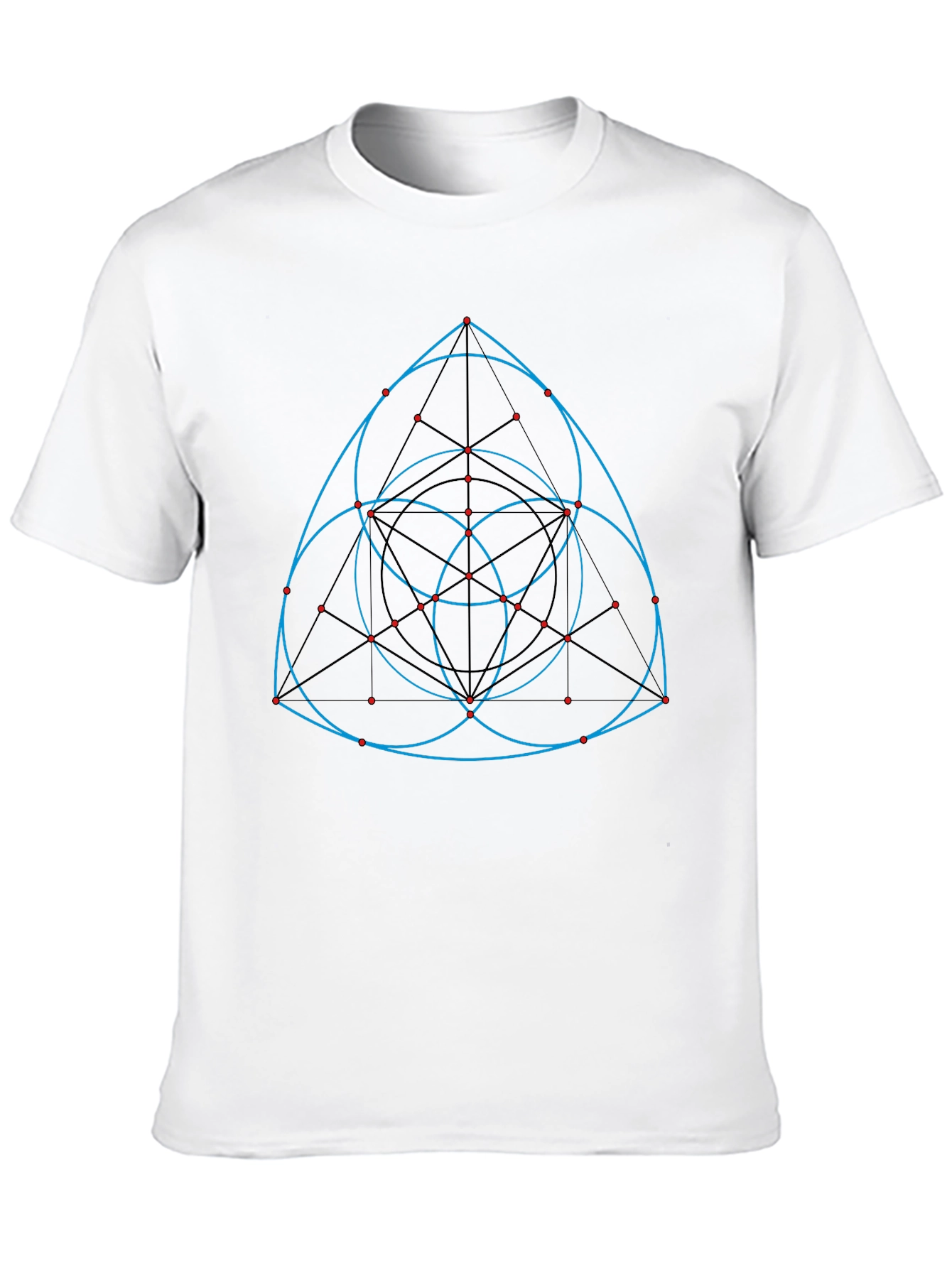 Geometric Design Black T-Shirt