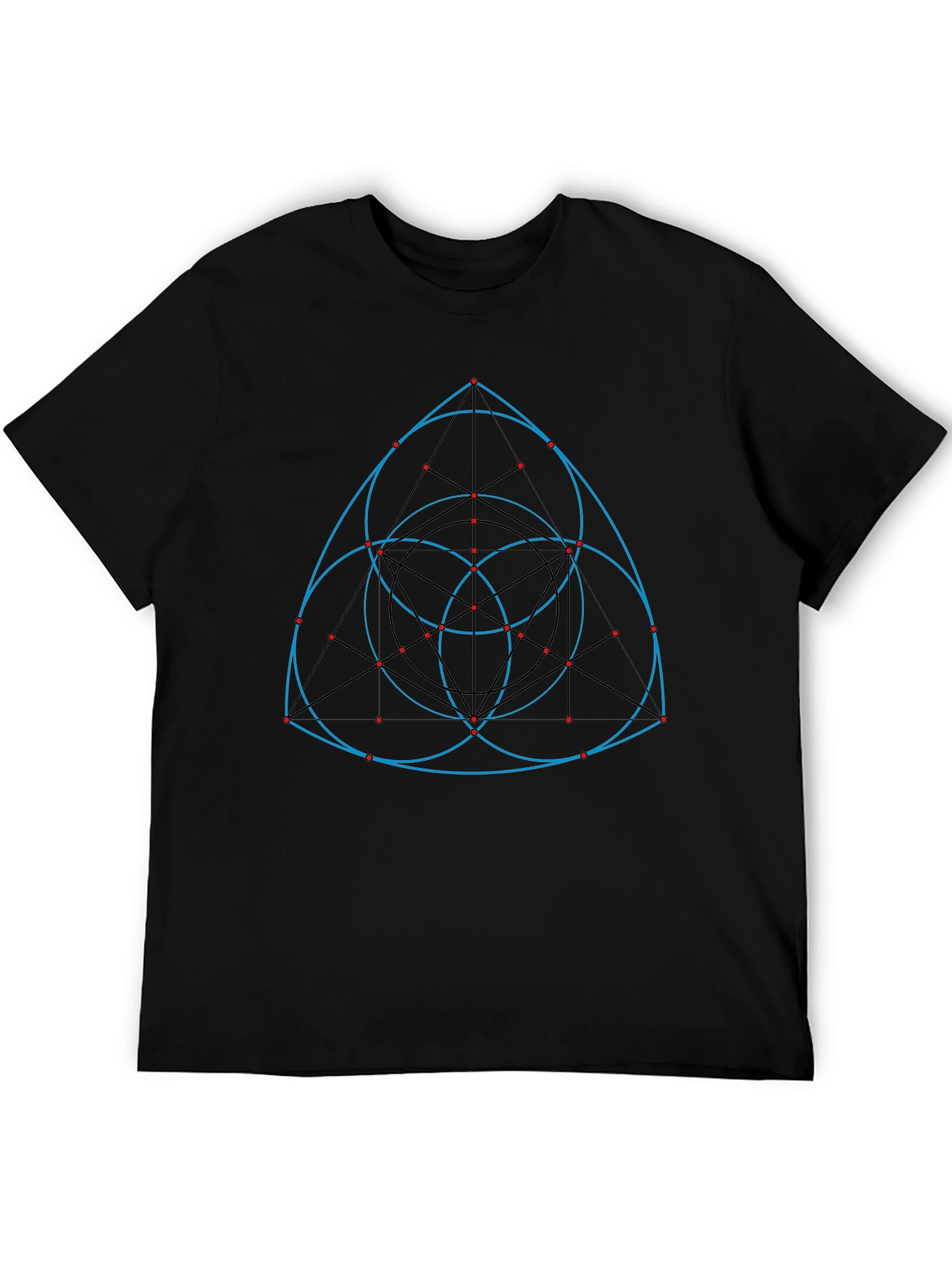Geometric Design Black T-Shirt