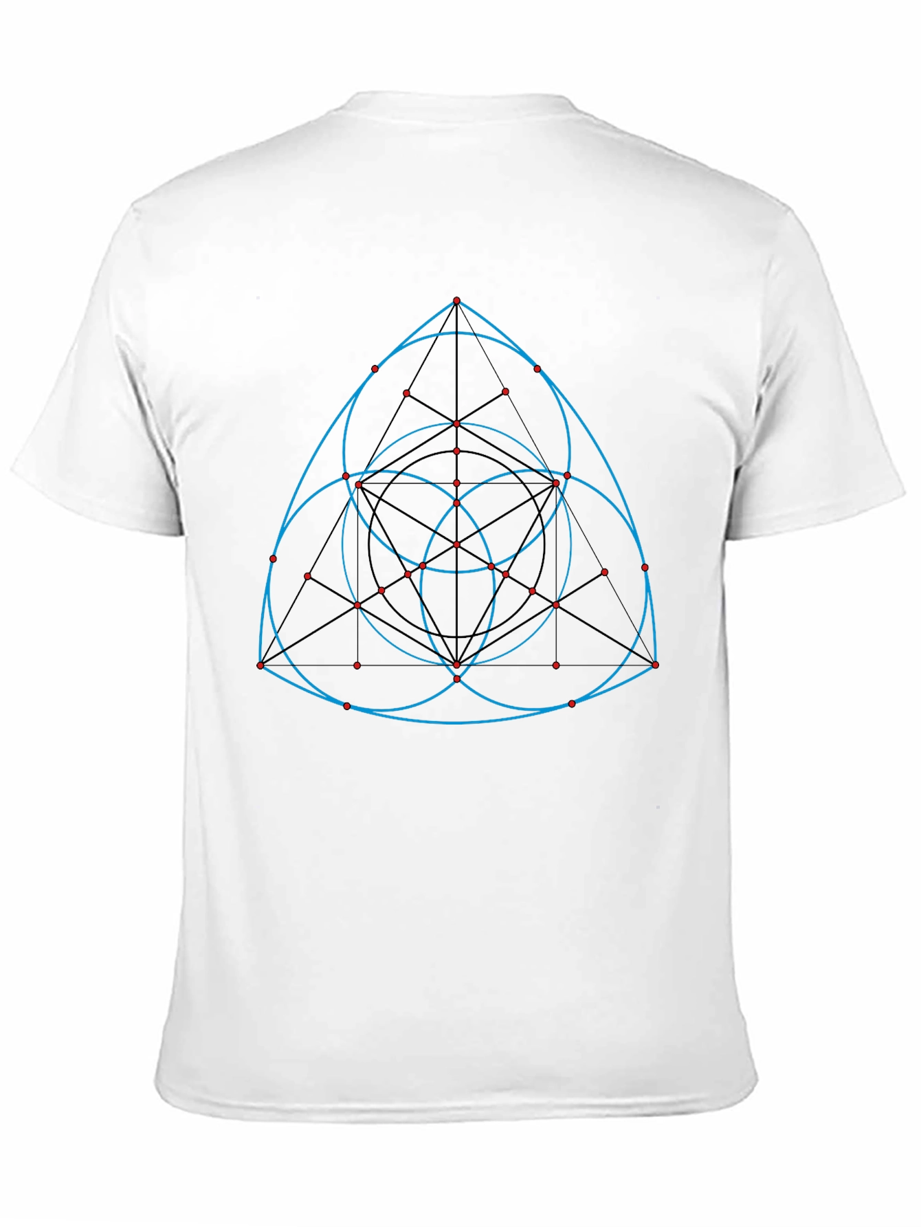 Geometric Design Black T-Shirt