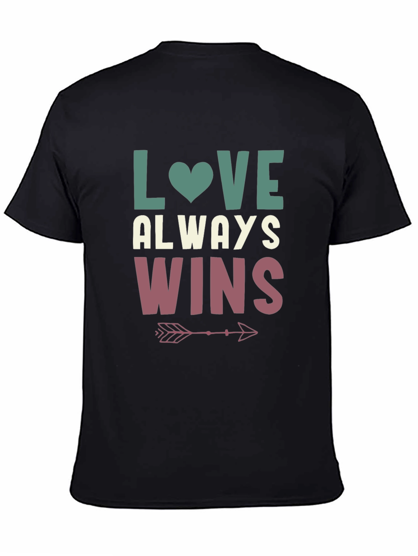 Love Always Wins Graphic Tee - Black