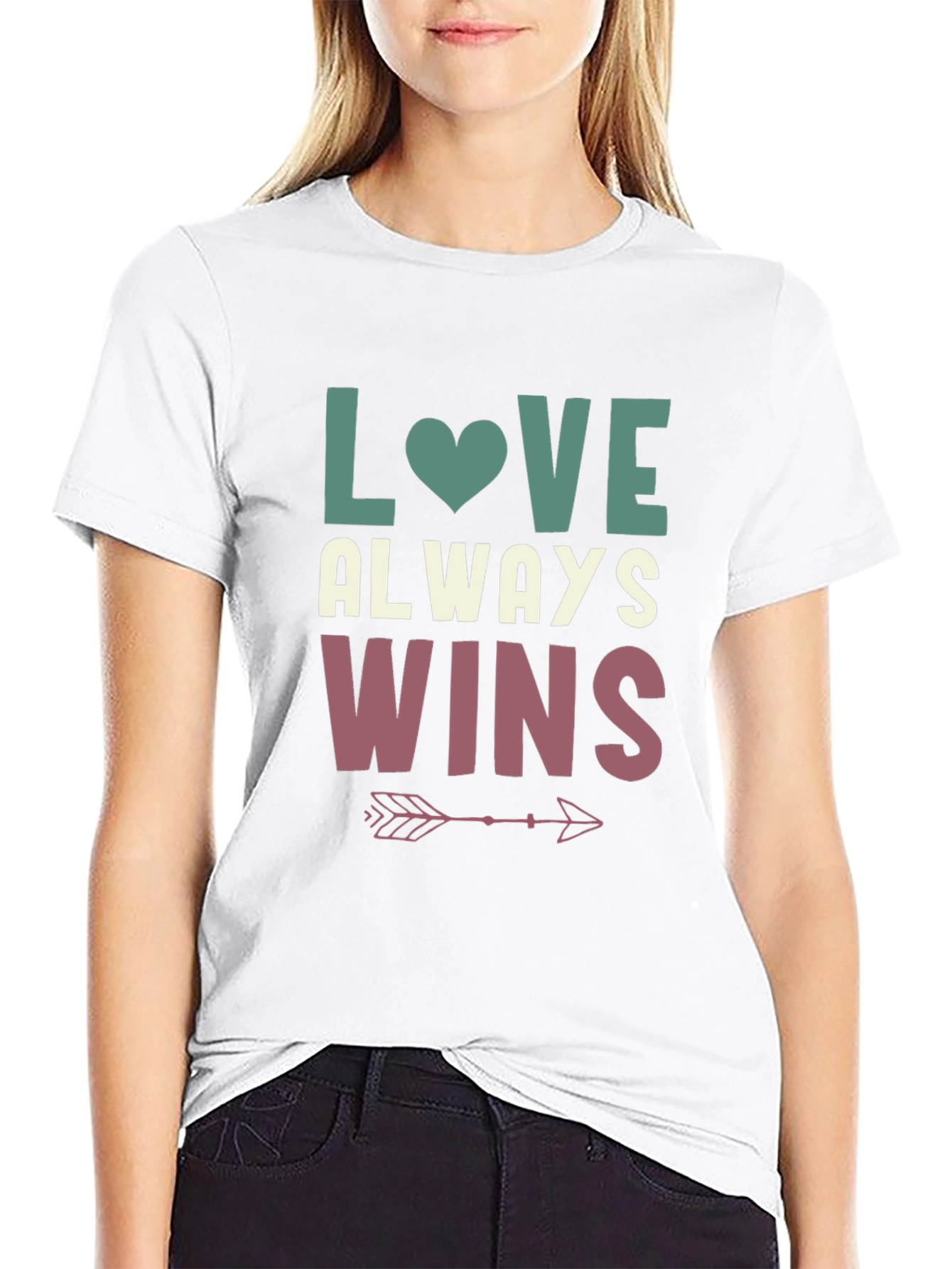 Love Always Wins Graphic Tee - Black
