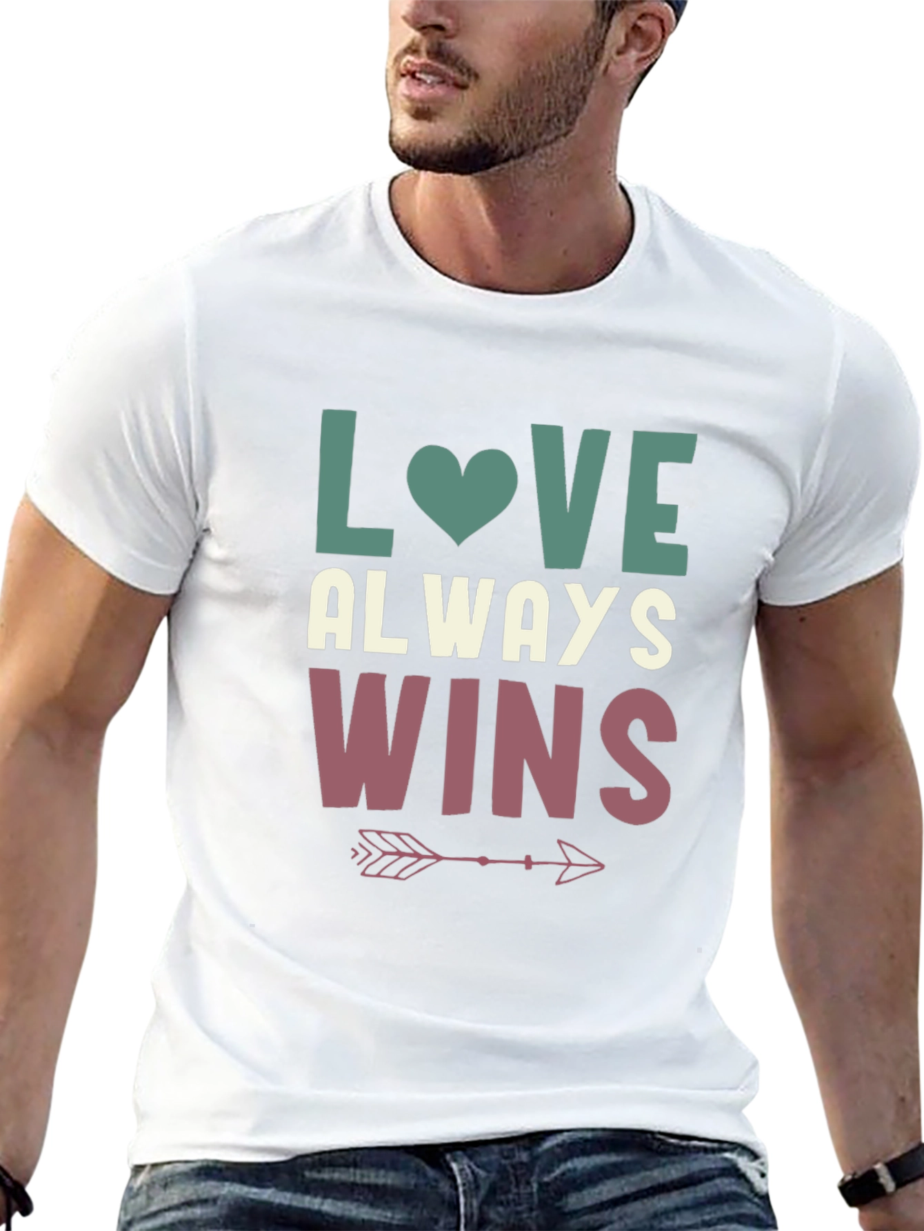 Love Always Wins Graphic Tee - Black