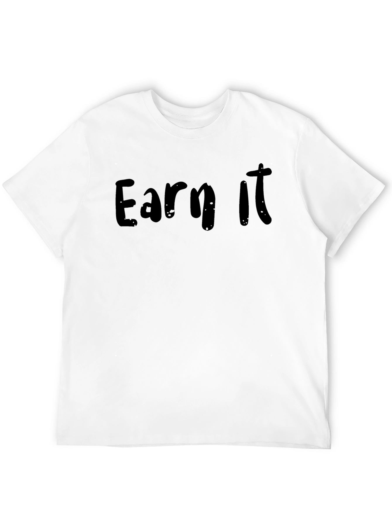 Earn It Black Cotton T-Shirt