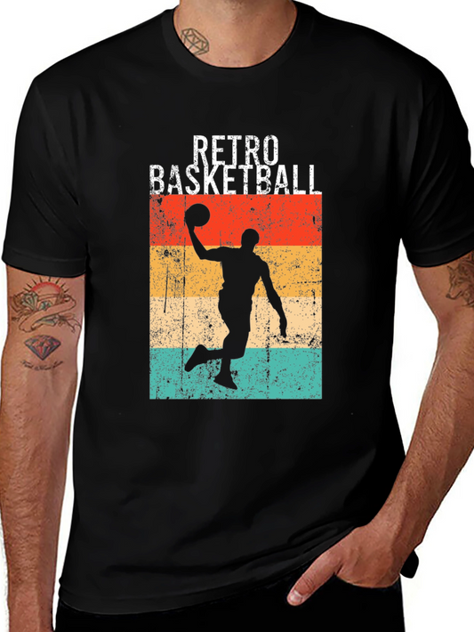 Retro Basketball T-Shirt - Vintage Style Tee