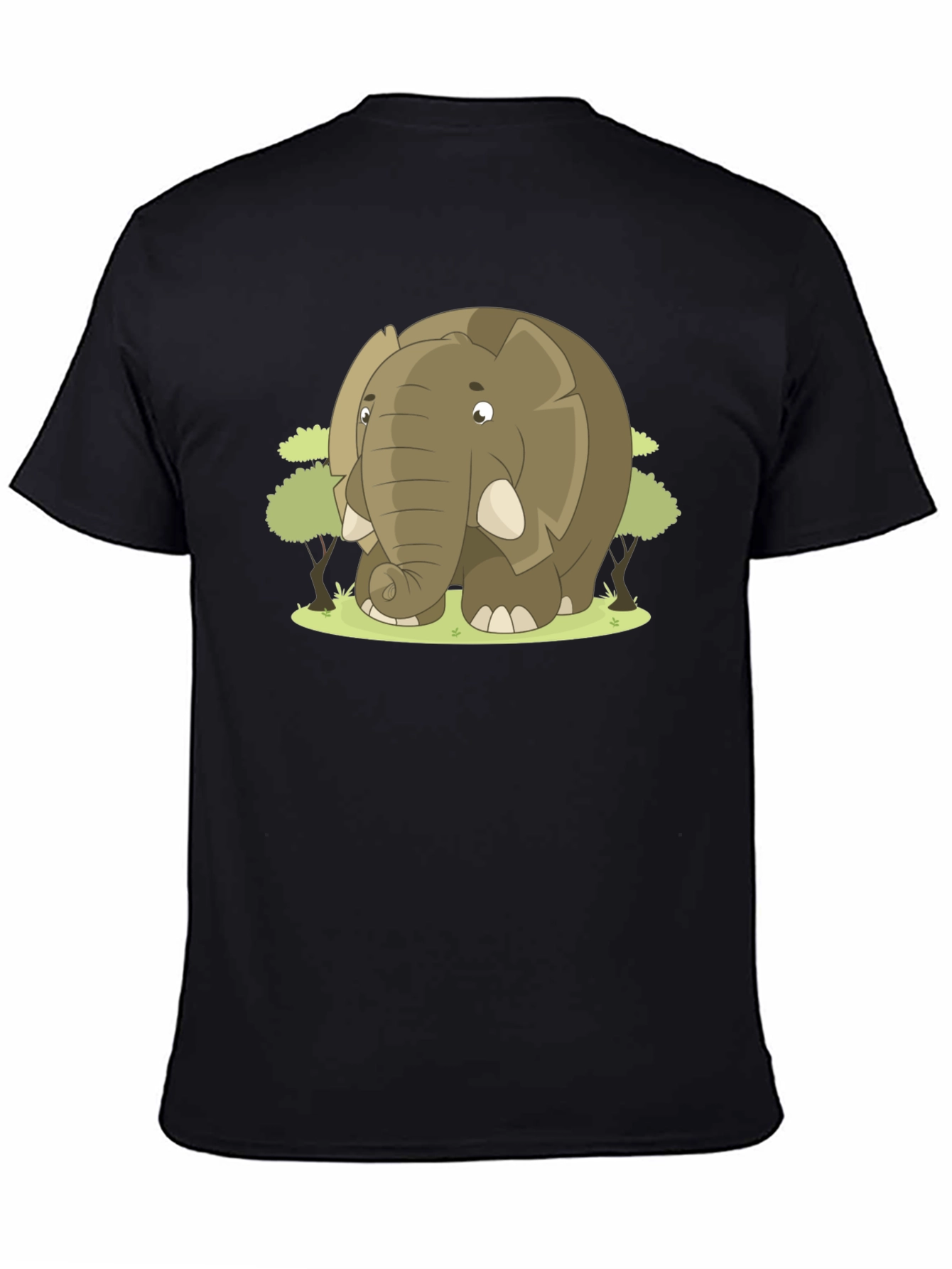 Elephant Cartoon Graphic T-Shirt