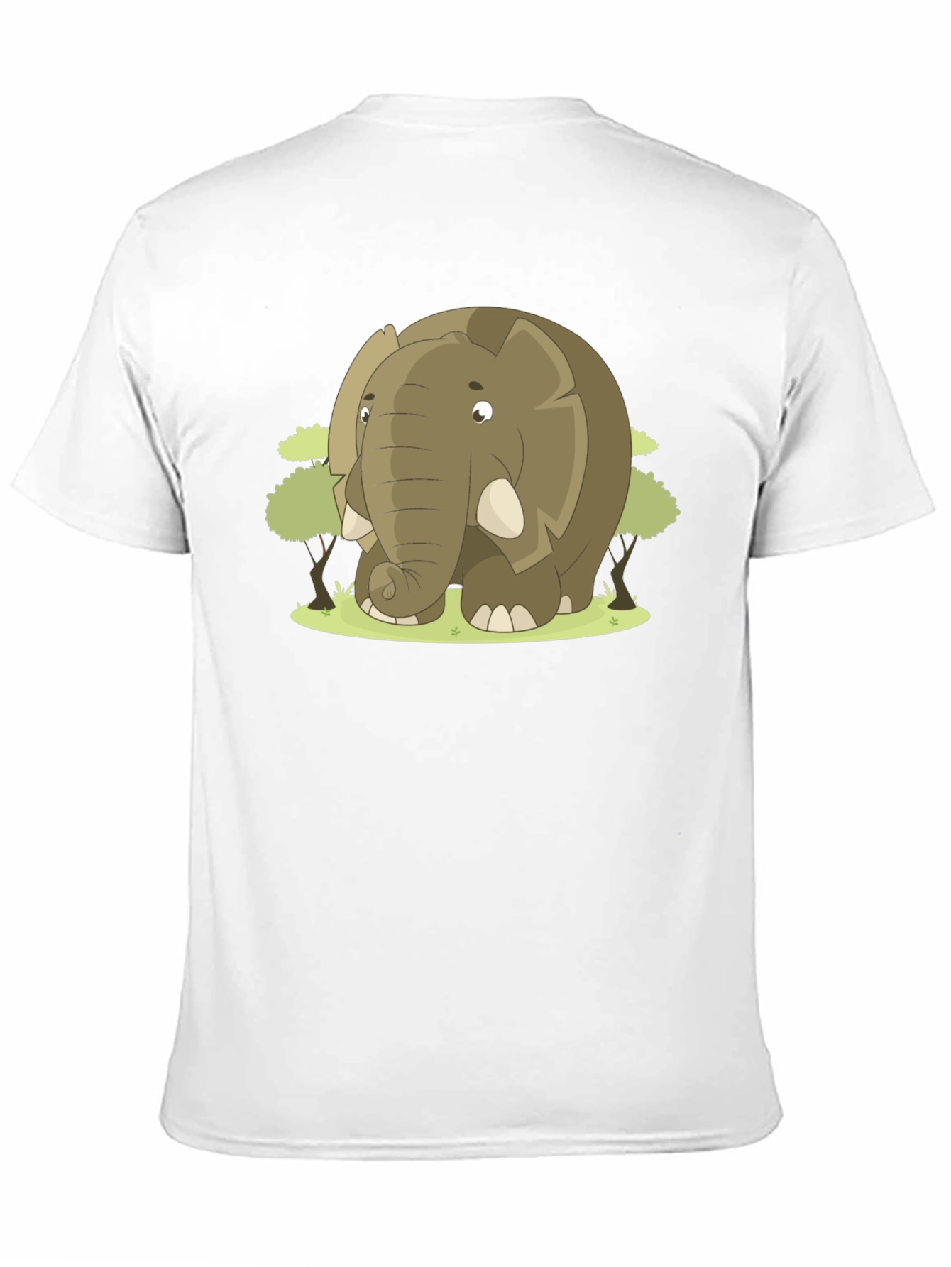 Elephant Cartoon Graphic T-Shirt