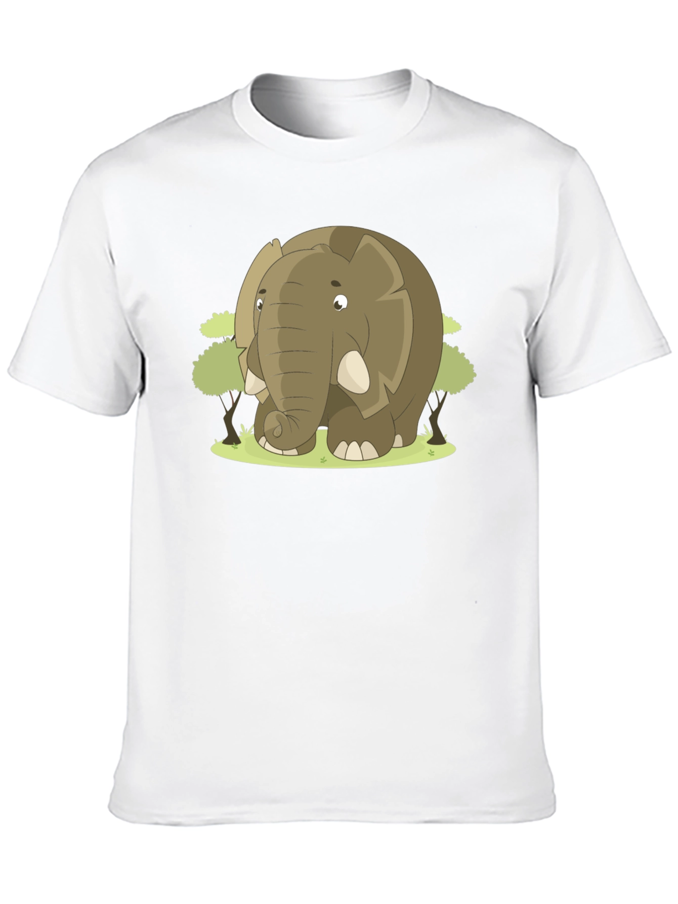 Elephant Cartoon Graphic T-Shirt