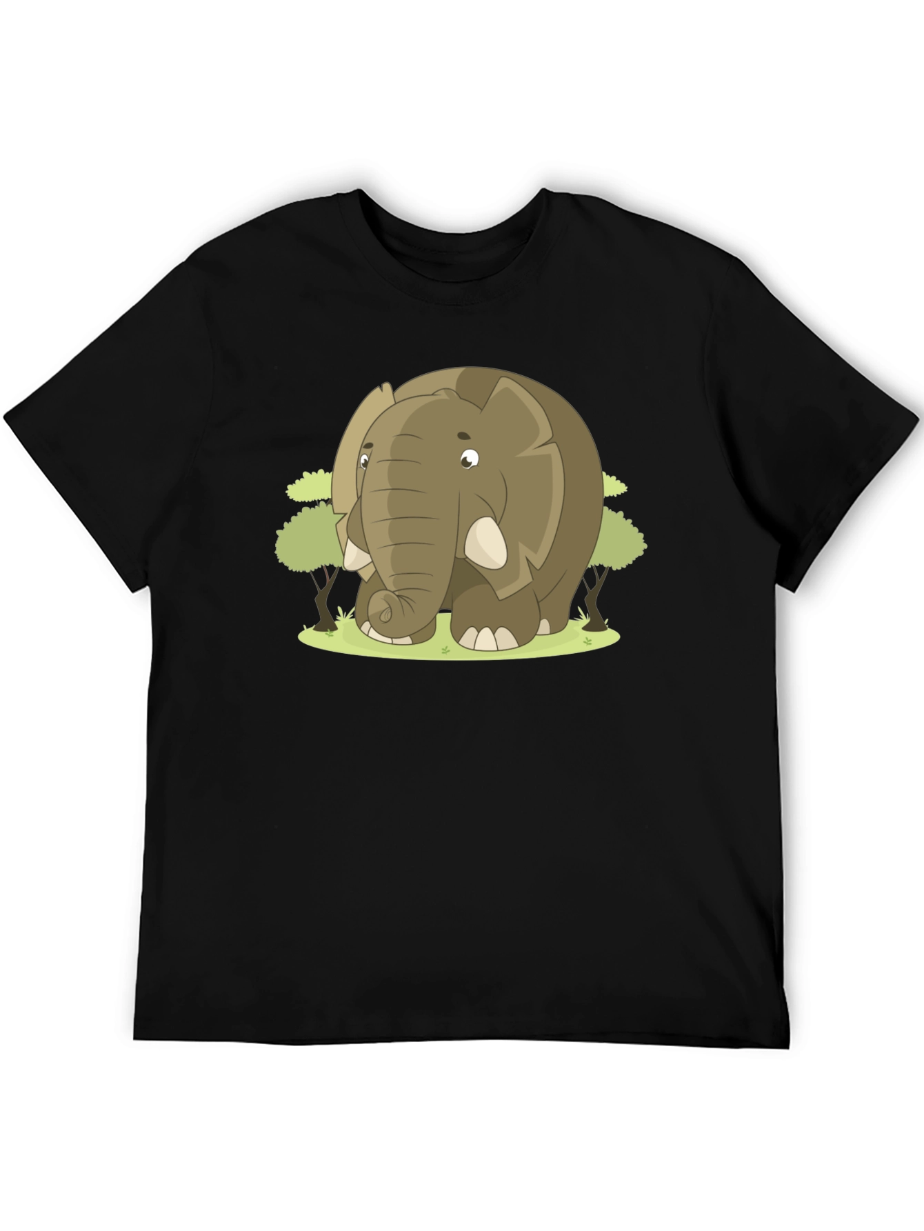 Elephant Cartoon Graphic T-Shirt