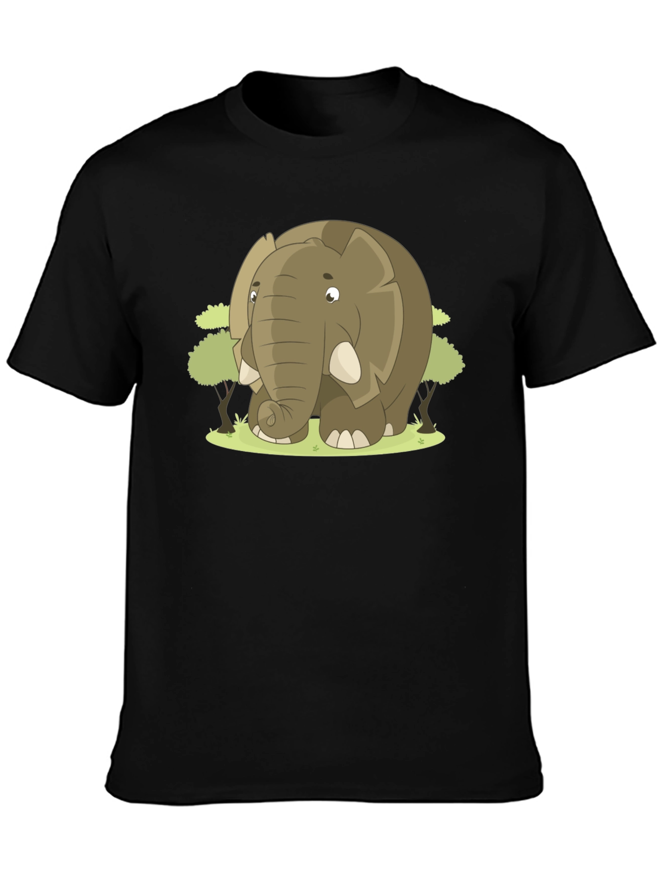 Elephant Cartoon Graphic T-Shirt