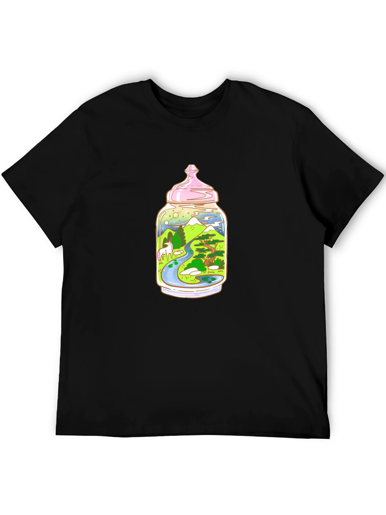 Unicorn Landscape in Jar T-Shirt
