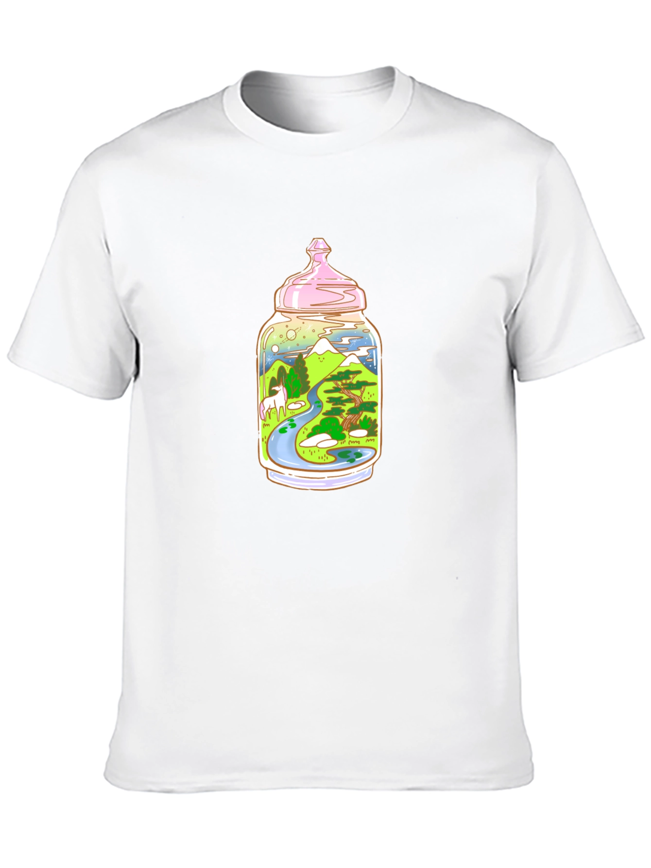 Unicorn Landscape in Jar T-Shirt