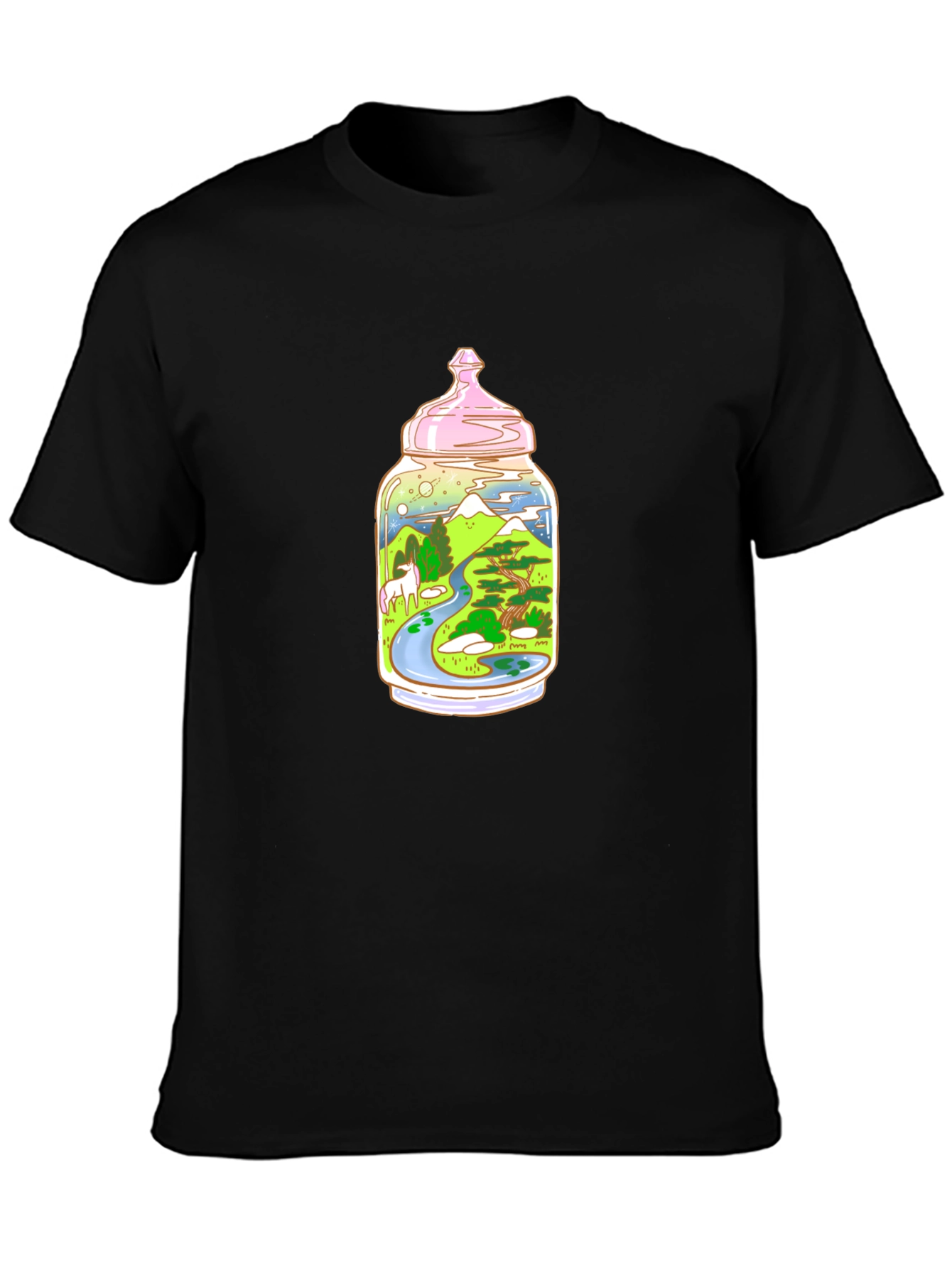 Unicorn Landscape in Jar T-Shirt