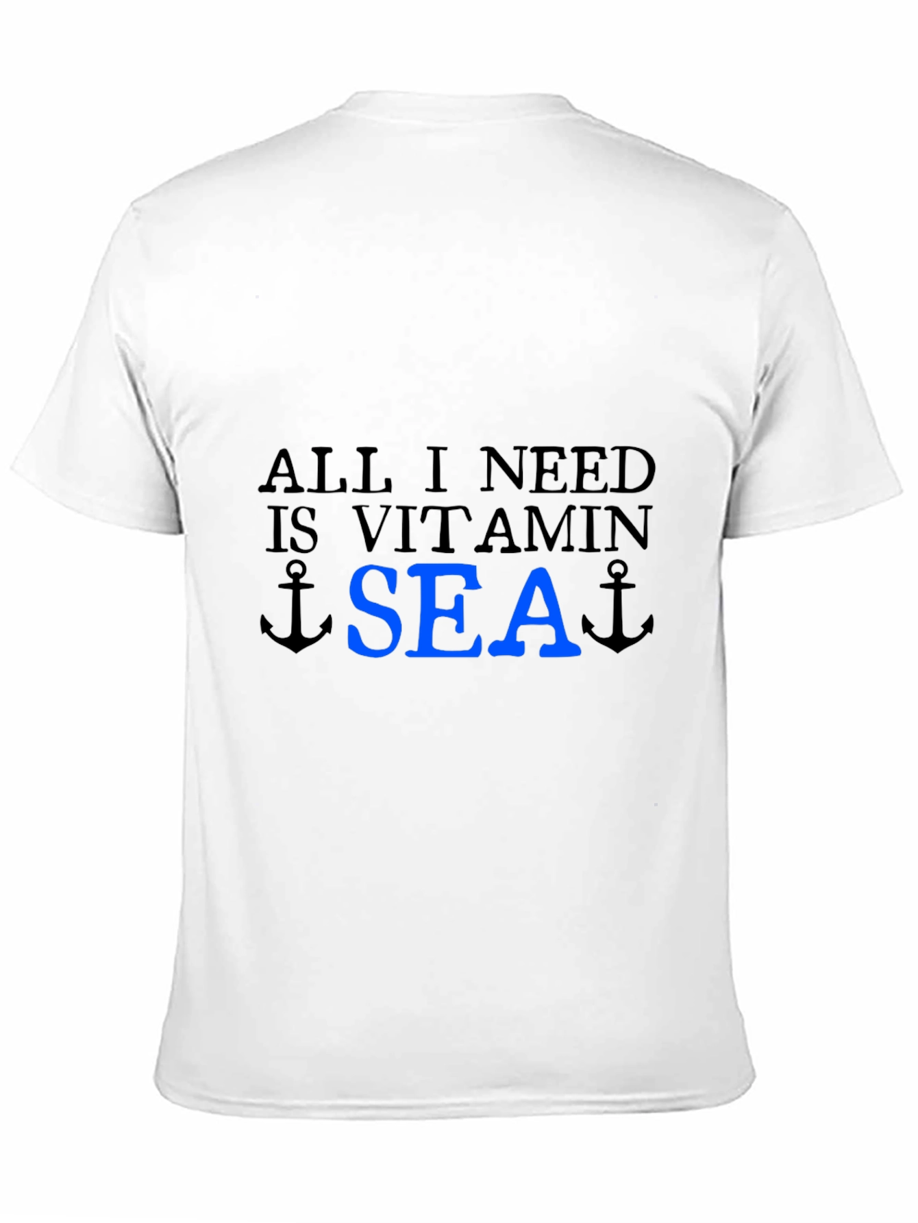 Vitamin Sea T-Shirt - Black Cotton Tee