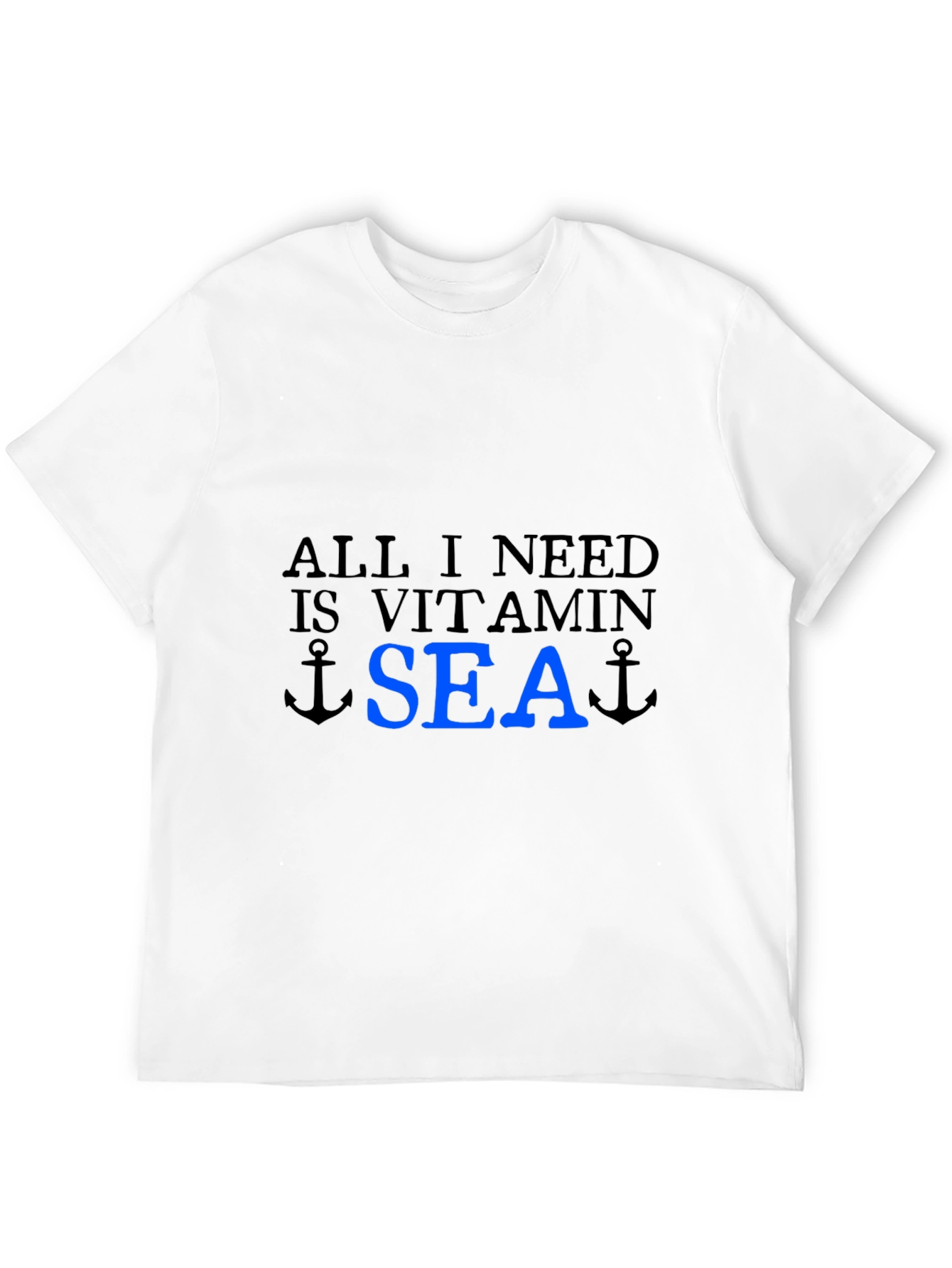 Vitamin Sea T-Shirt - Black Cotton Tee