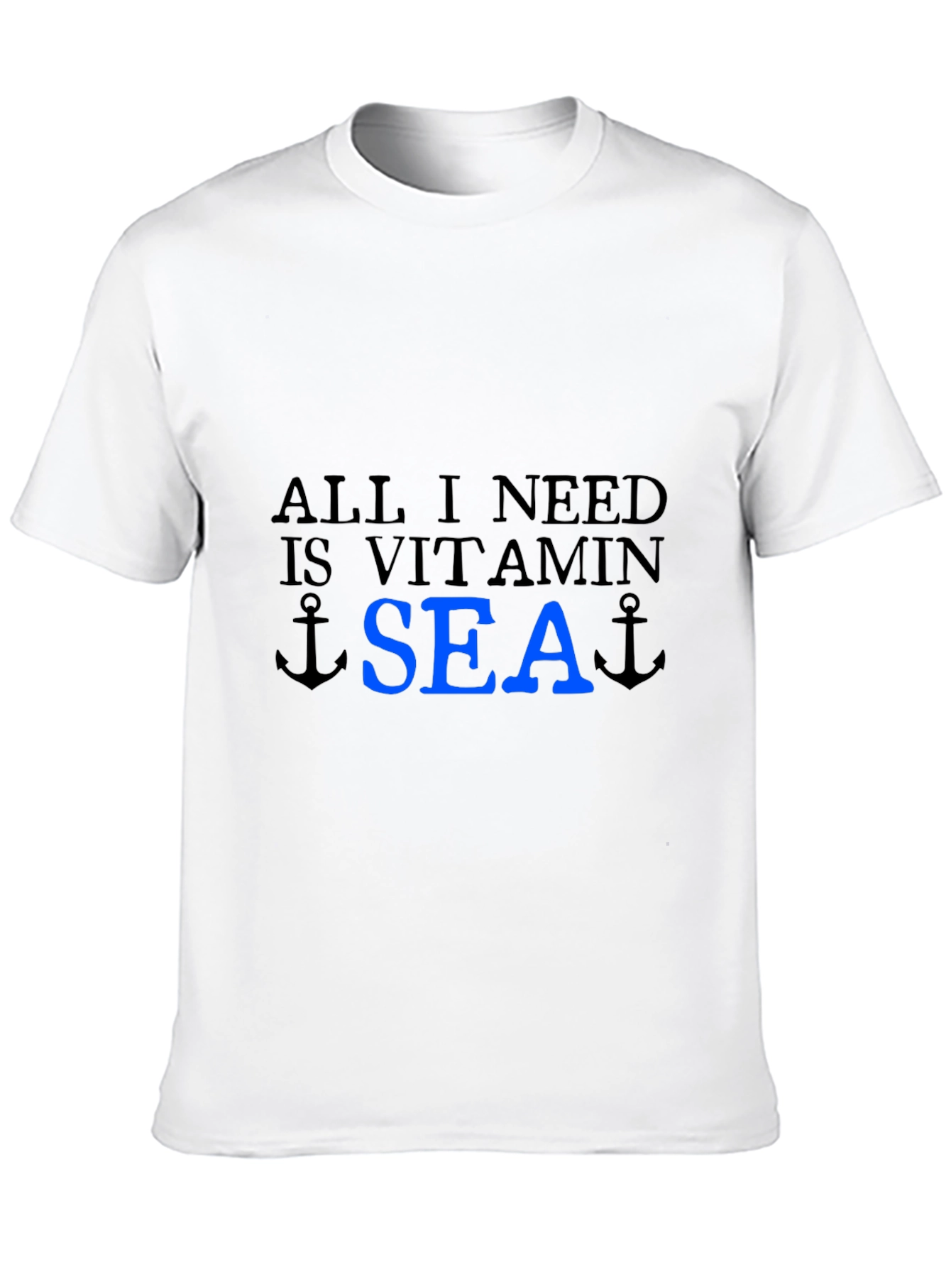 Vitamin Sea T-Shirt - Black Cotton Tee