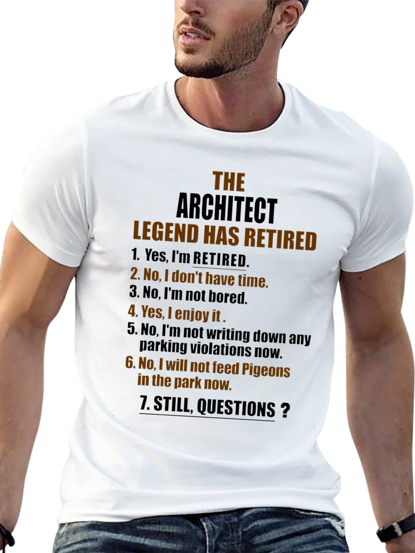 Retired Architect Legend T-Shirt - Funny Retirement Gift