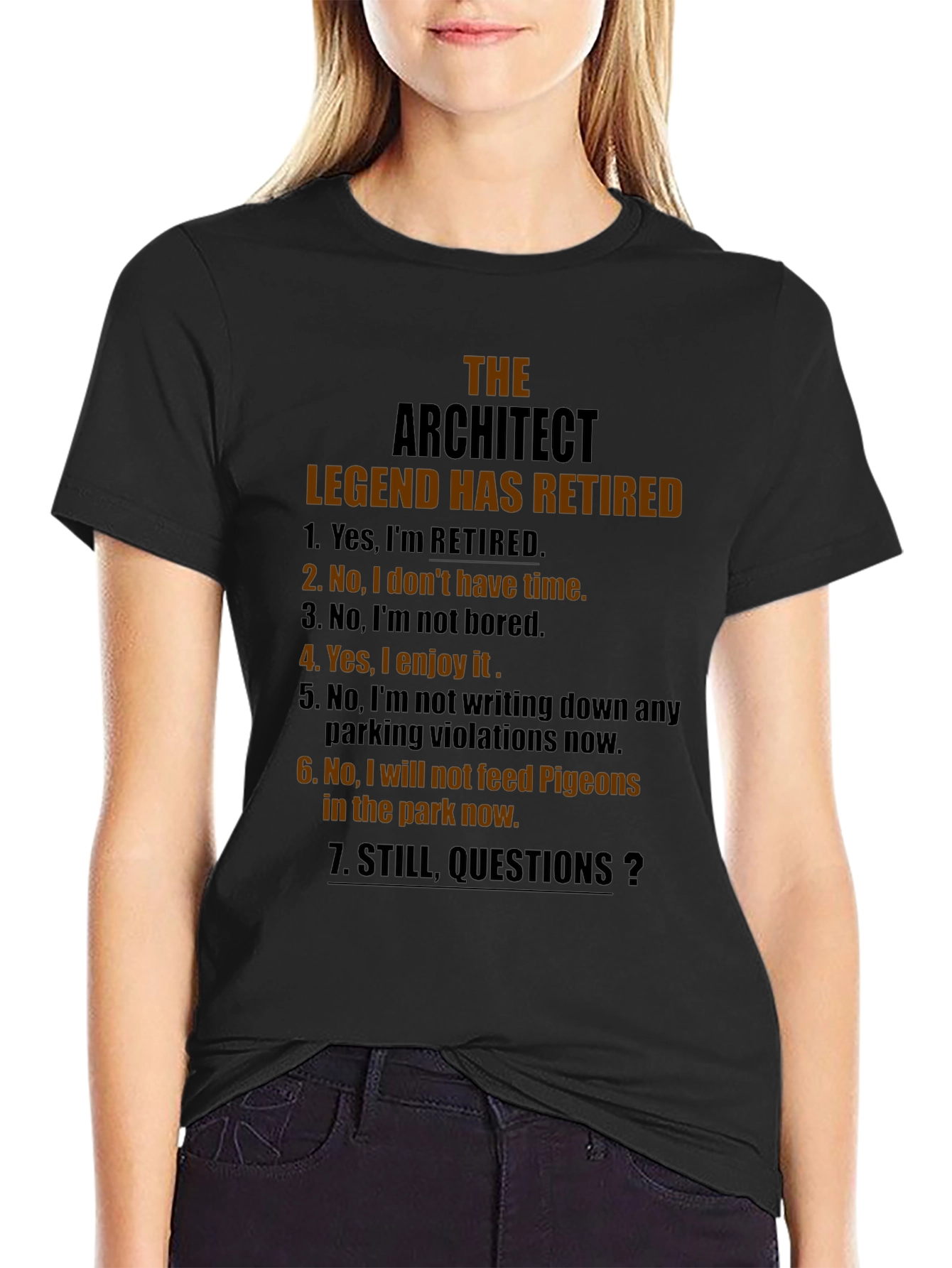 Retired Architect Legend T-Shirt - Funny Retirement Gift