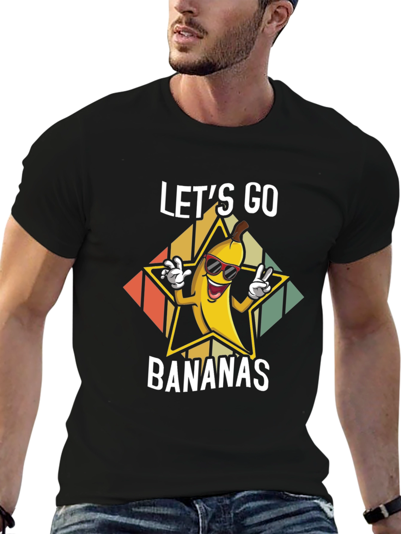 Lets Go Bananas T-Shirt - Fun Fruit Tee