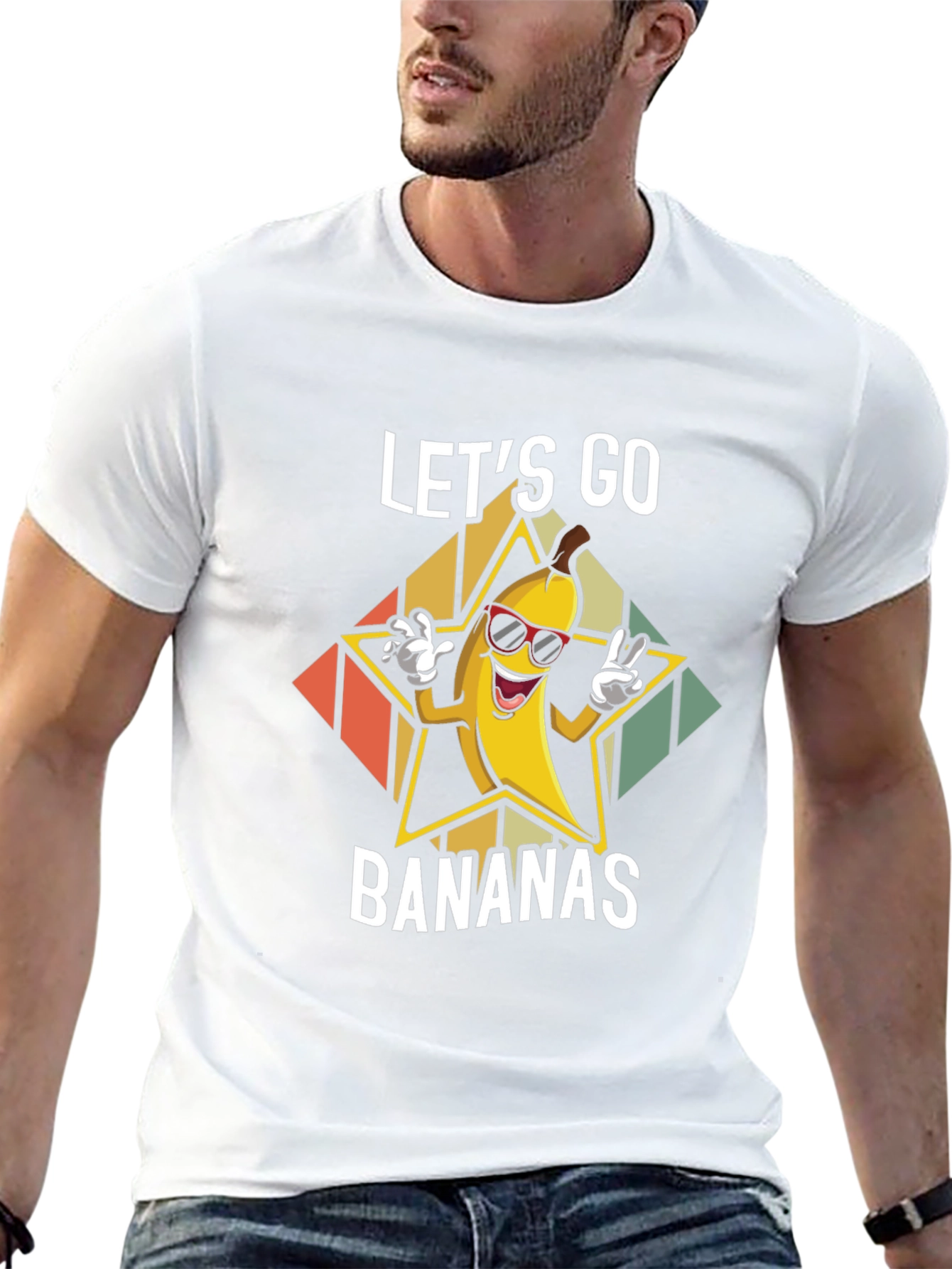 Lets Go Bananas T-Shirt - Fun Fruit Tee