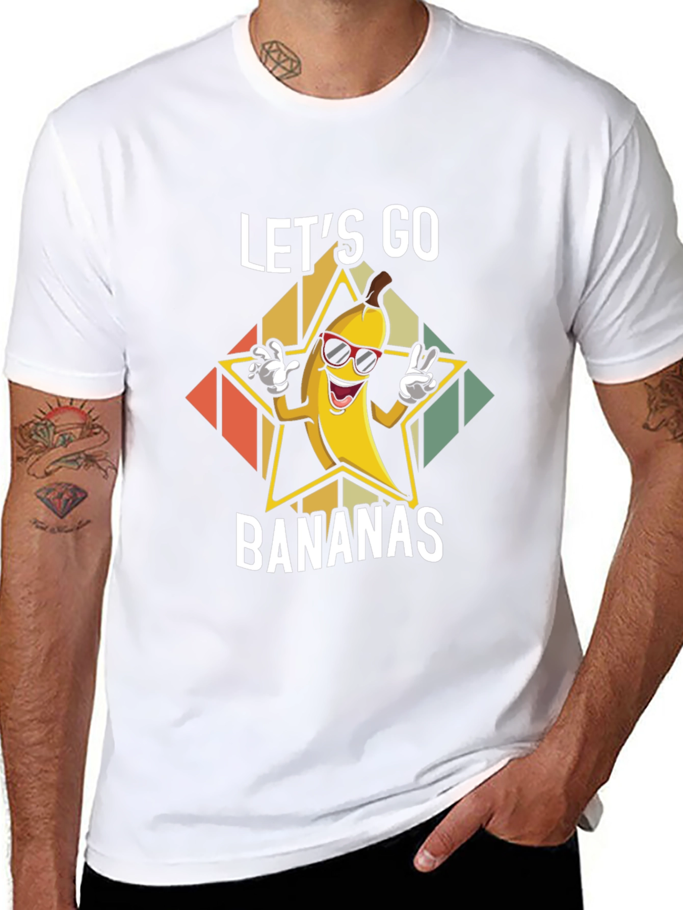 Lets Go Bananas T-Shirt - Fun Fruit Tee