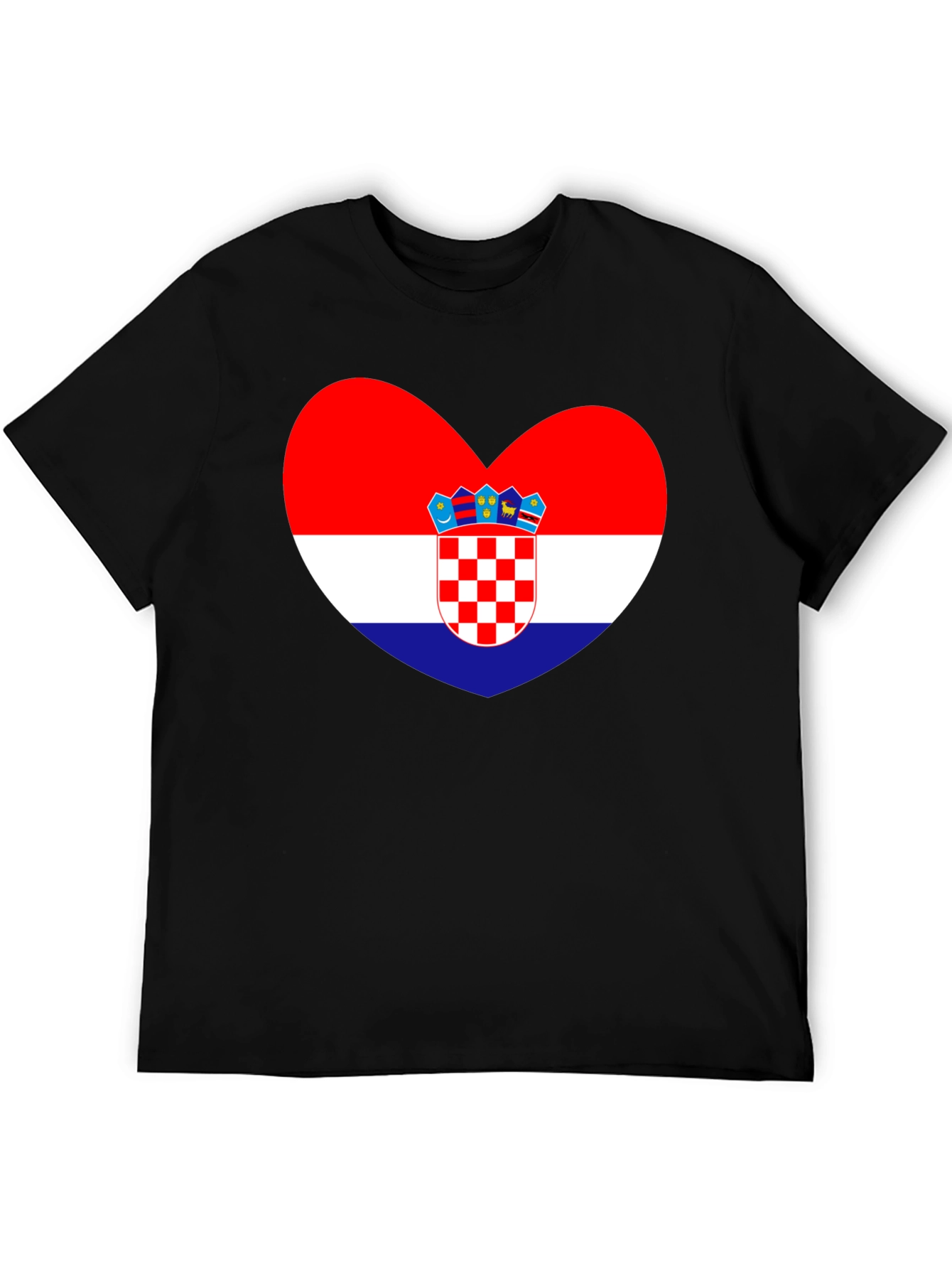 Croatia Flag Heart T-Shirt