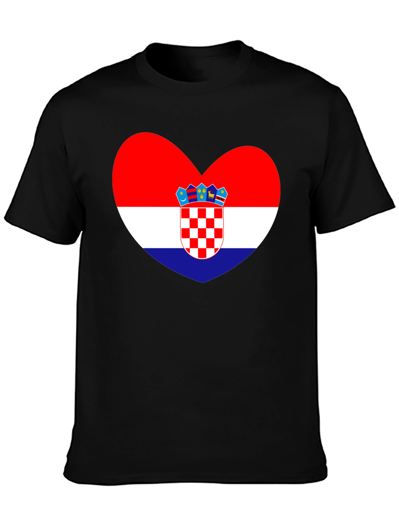 Croatia Flag Heart T-Shirt