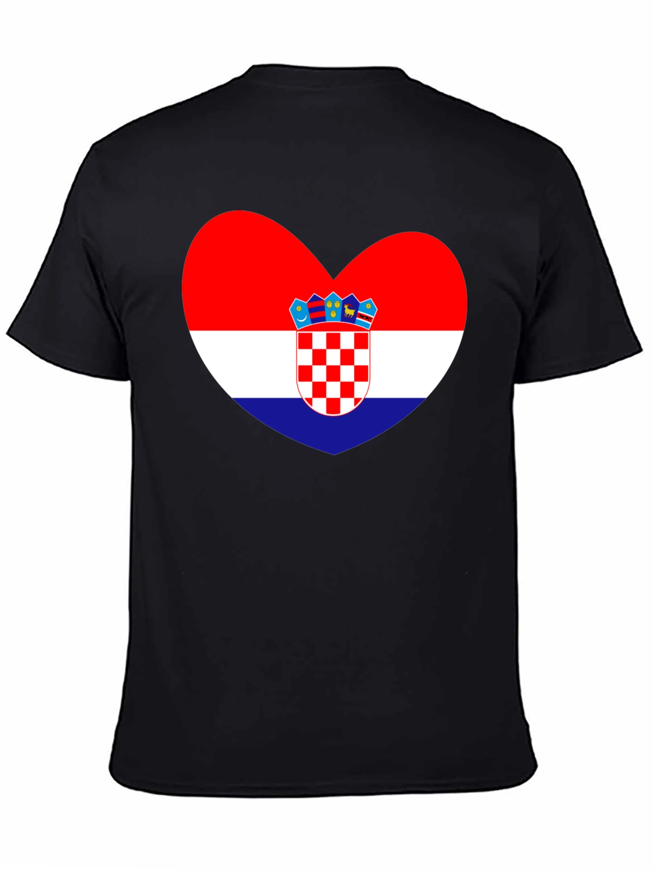 Croatia Flag Heart T-Shirt