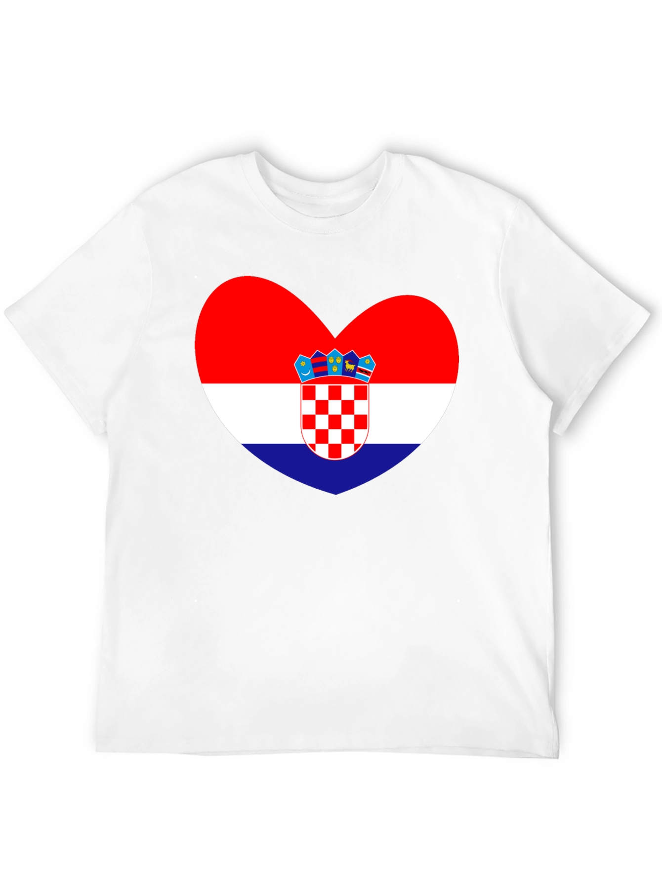 Croatia Flag Heart T-Shirt