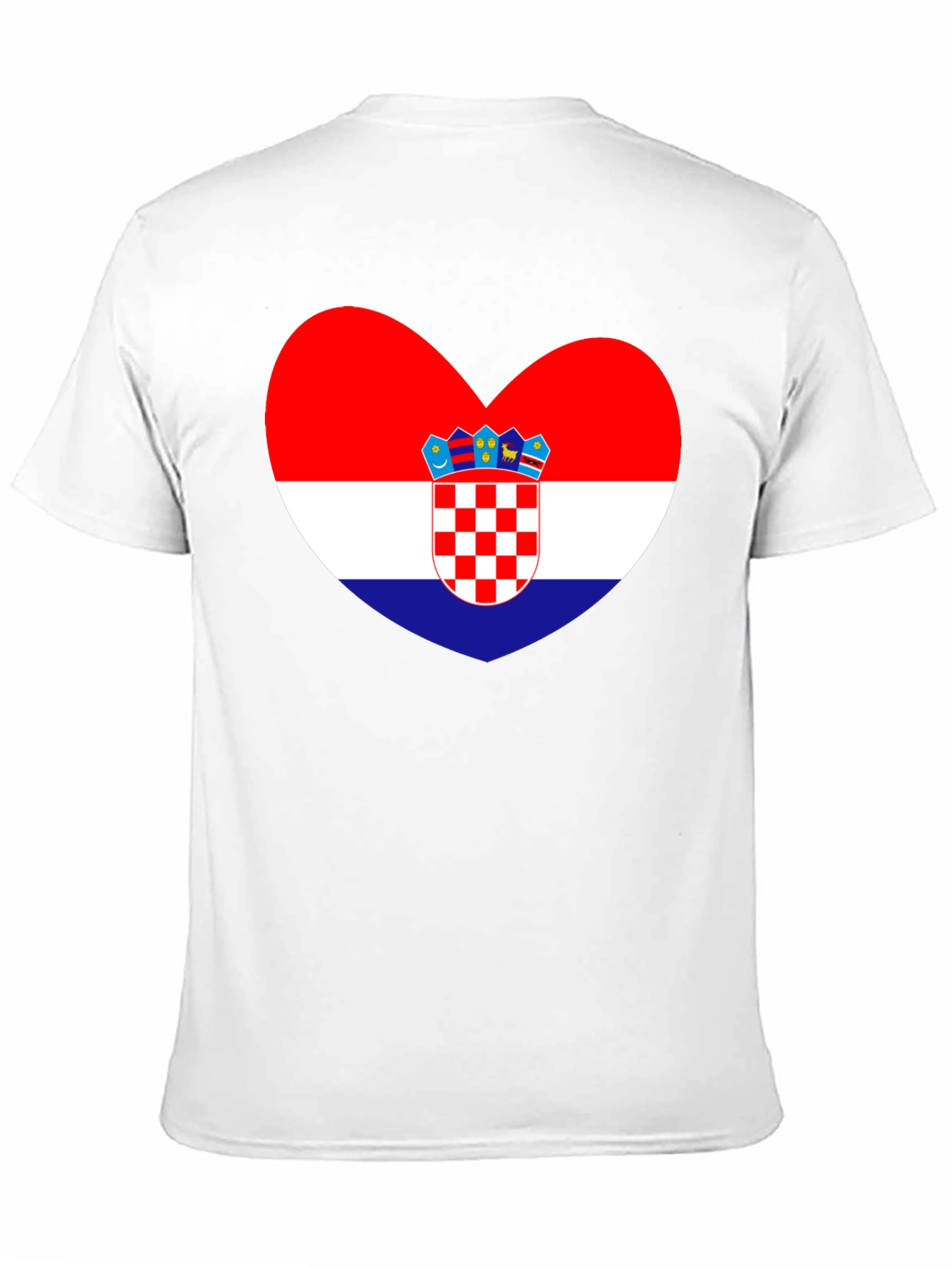 Croatia Flag Heart T-Shirt