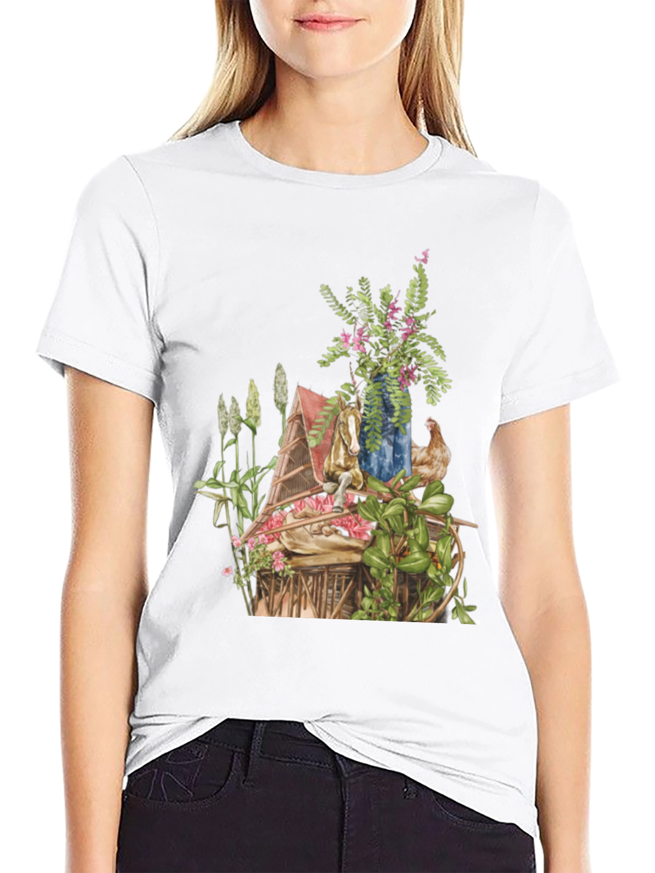Rustic Farmhouse T-Shirt: Country Life Design