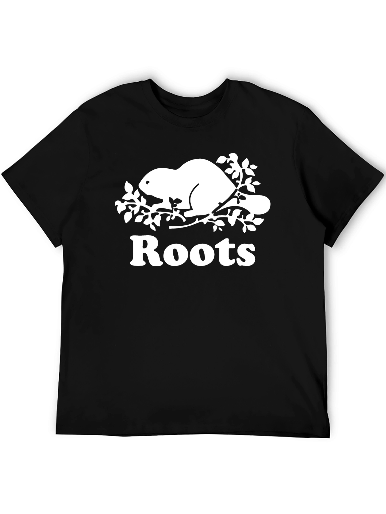 Roots Beaver Logo Black T-Shirt