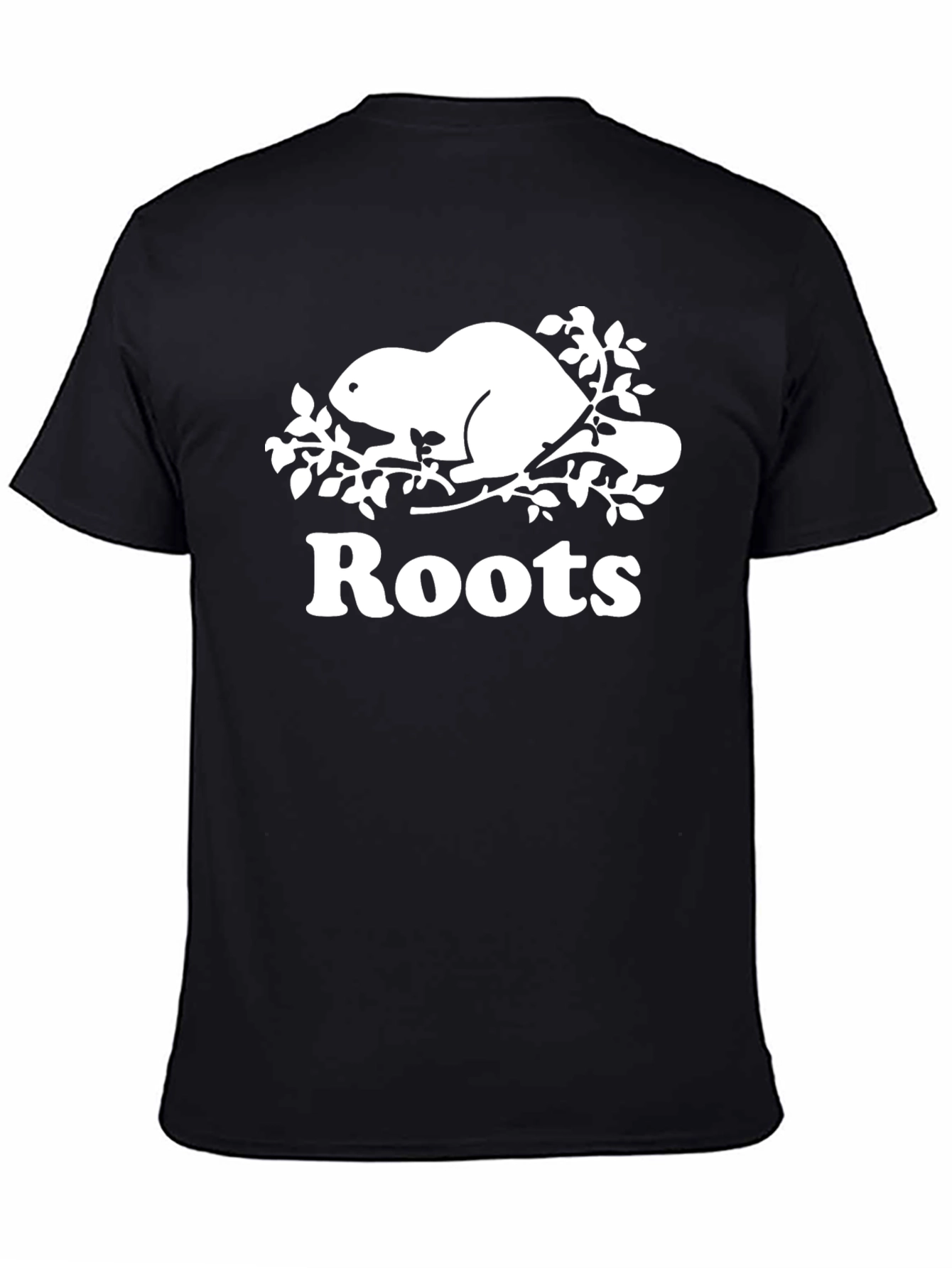 Roots Beaver Logo Black T-Shirt