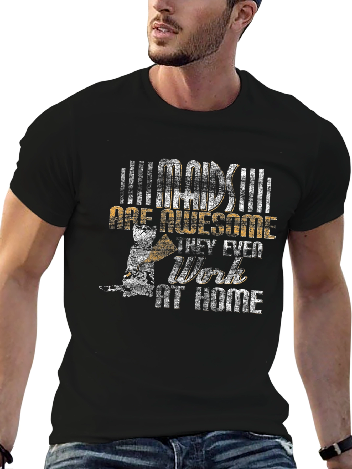 Awesome Work From Home Maid T-Shirt