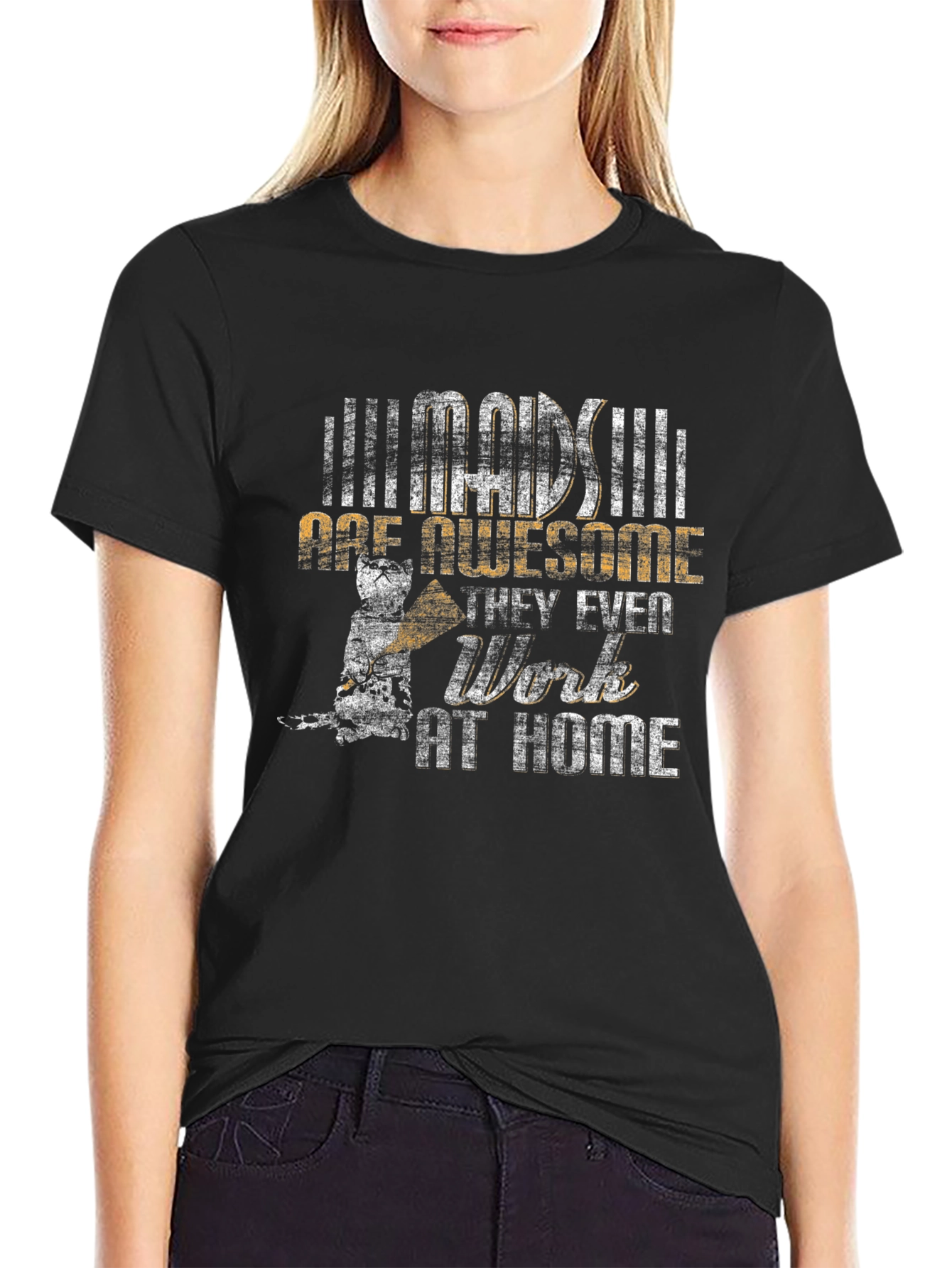 Awesome Work From Home Maid T-Shirt
