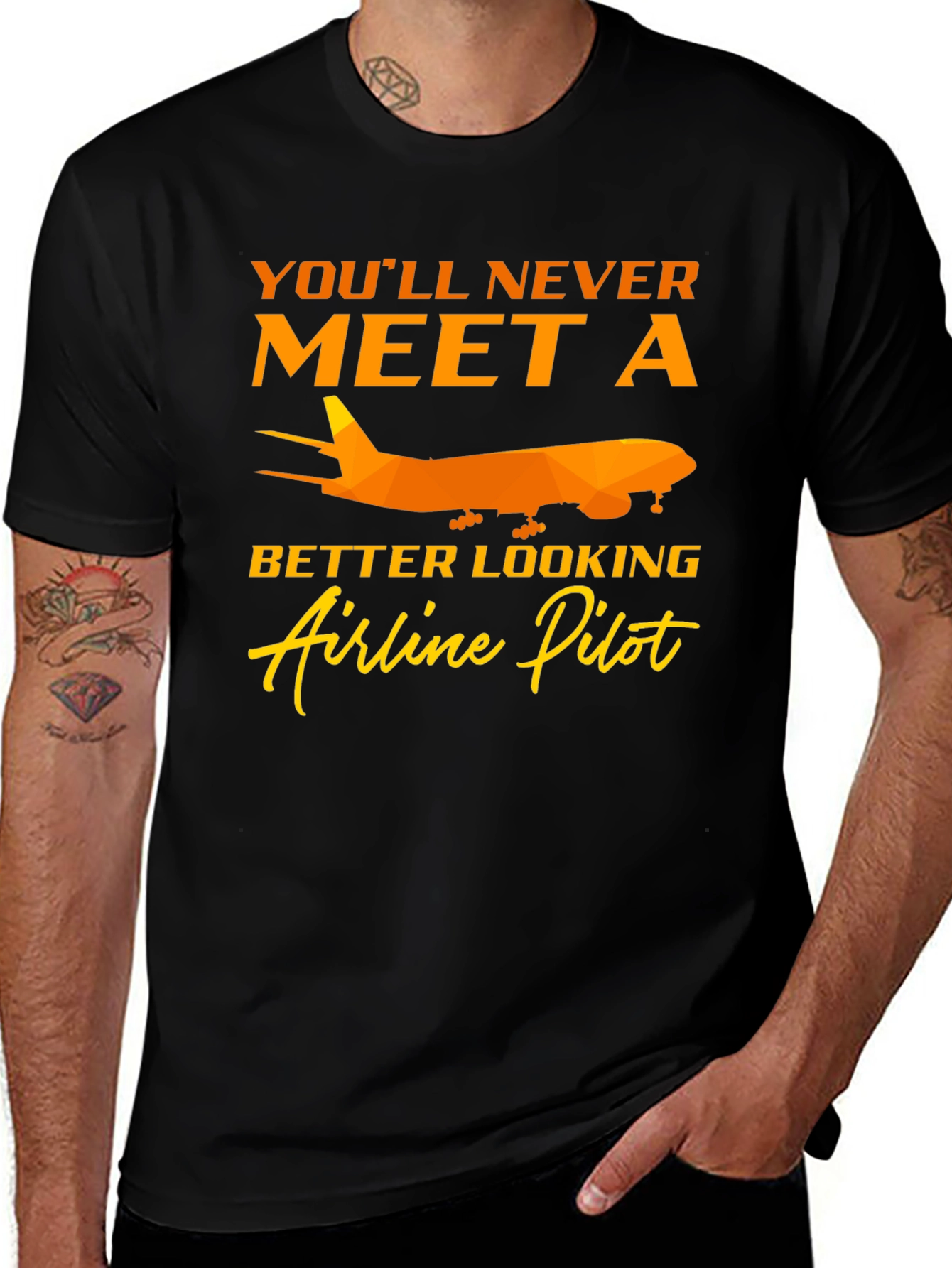 Airline Pilot Graphic Tee - Unique Gift