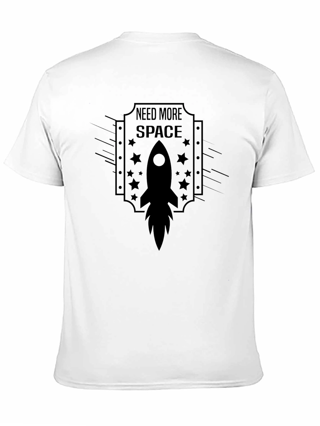 Need More Space Rocket Graphic T-Shirt