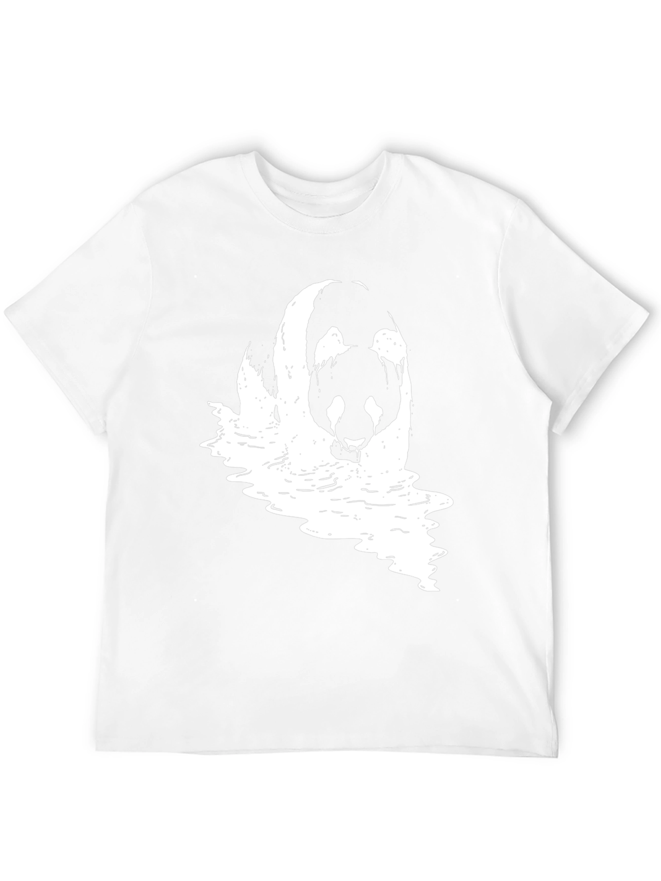 Panda Waves Black T-Shirt