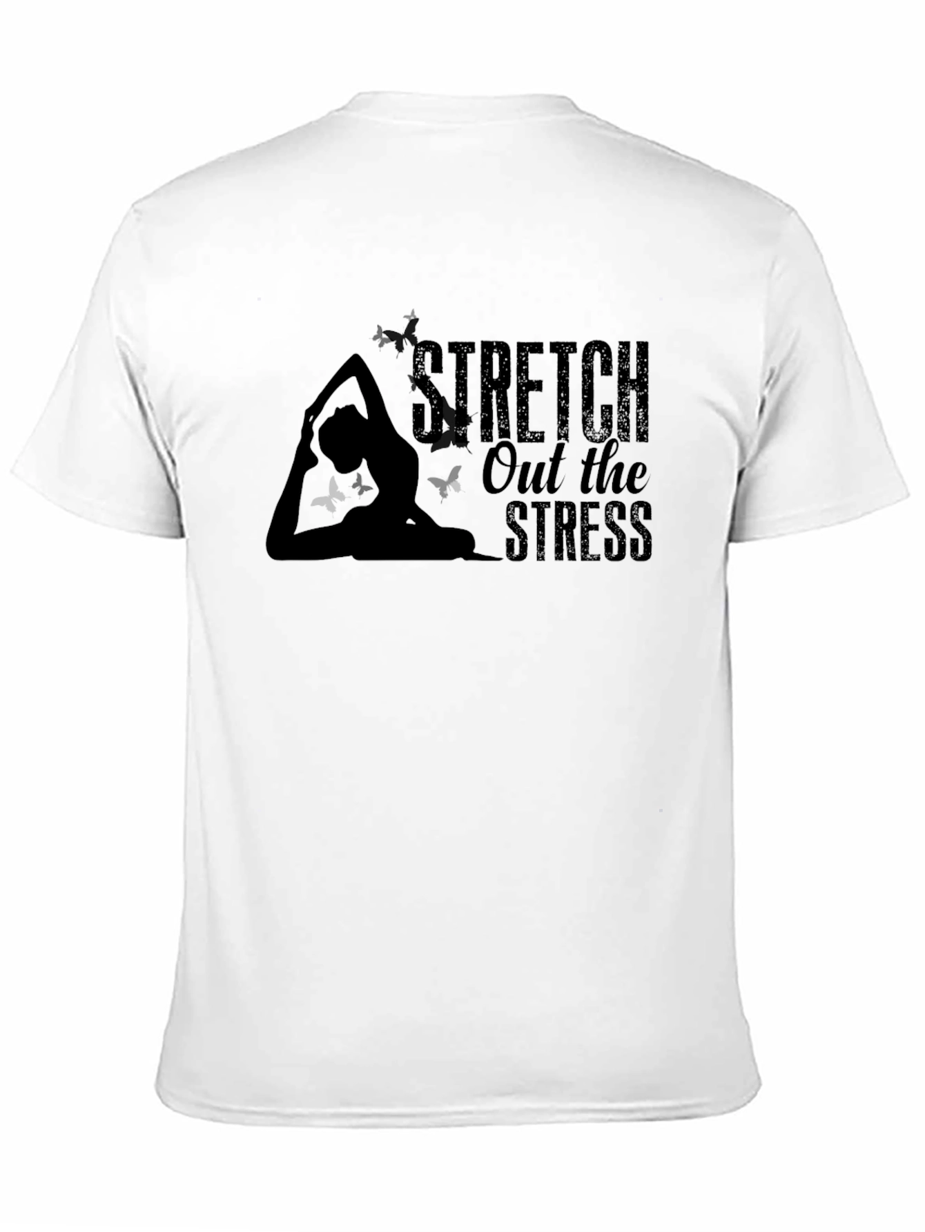 Stretch Out the Stress Yoga Graphic T-Shirt