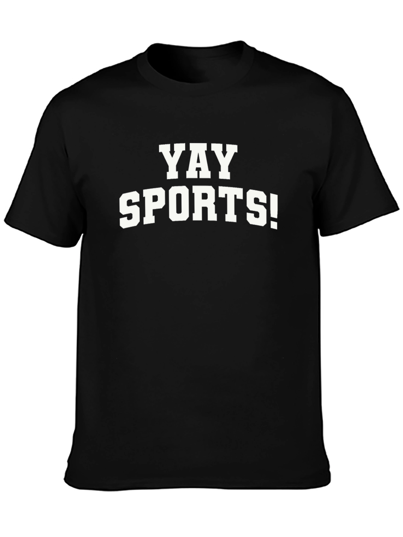 Yay Sports! Graphic T-Shirt - Black