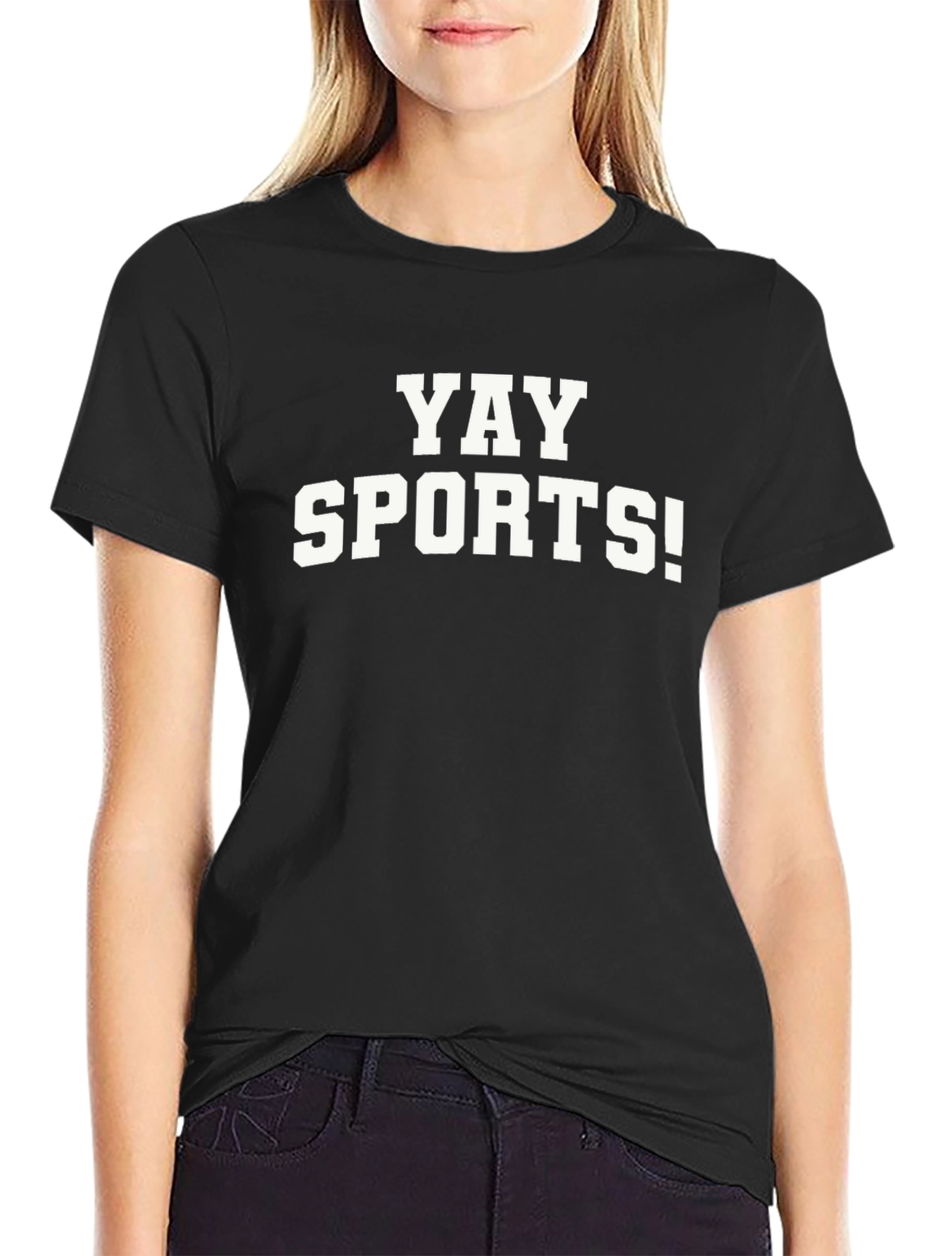 Yay Sports! Graphic T-Shirt - Black