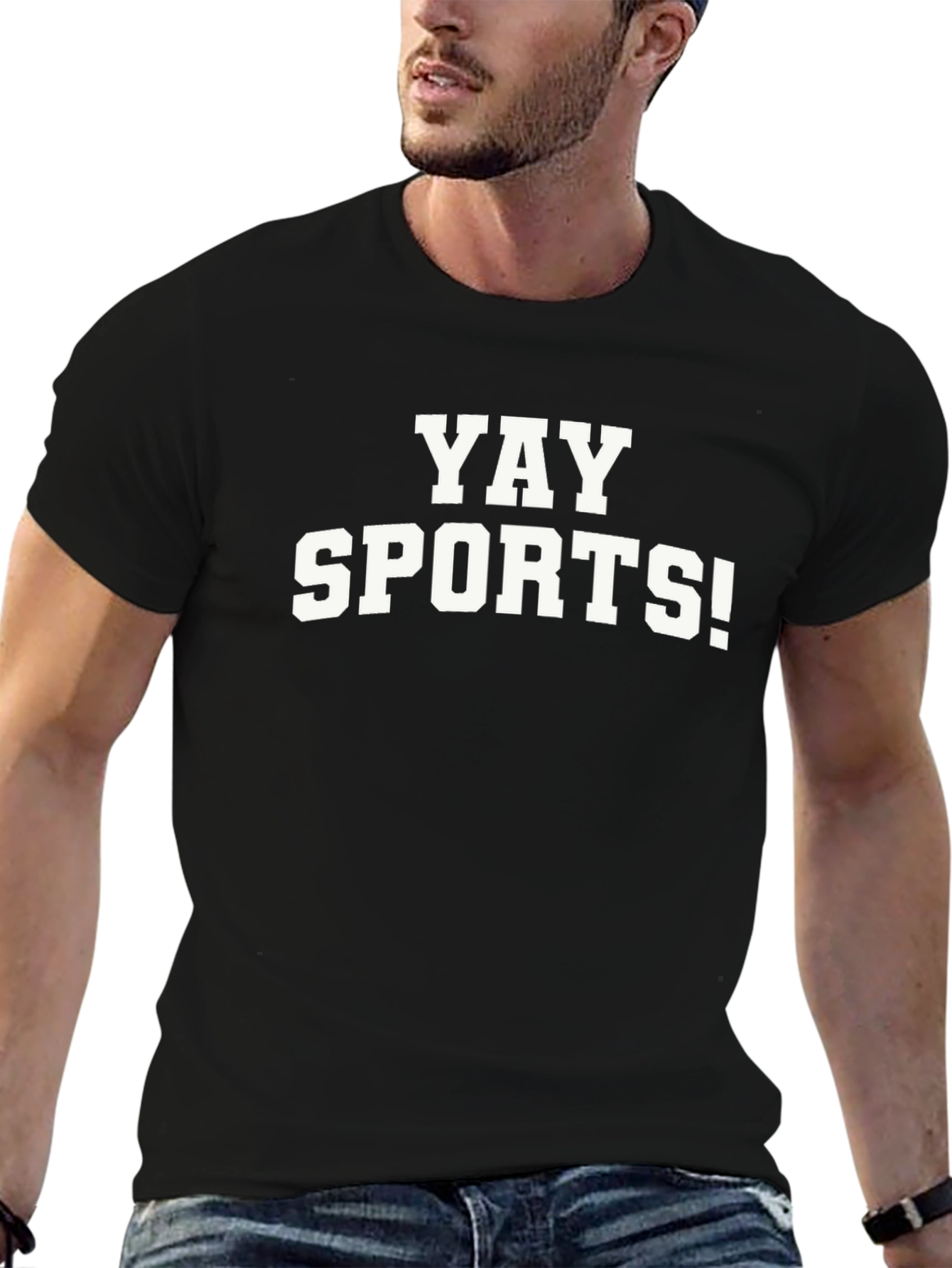 Yay Sports! Graphic T-Shirt - Black