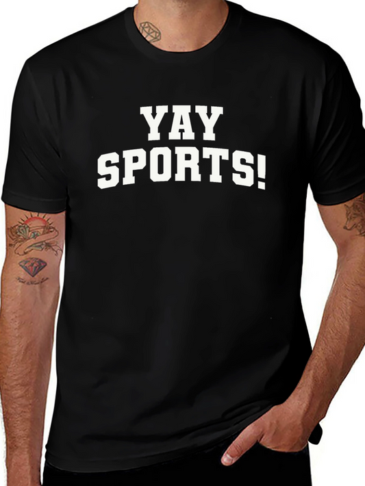 Yay Sports! Graphic T-Shirt - Black