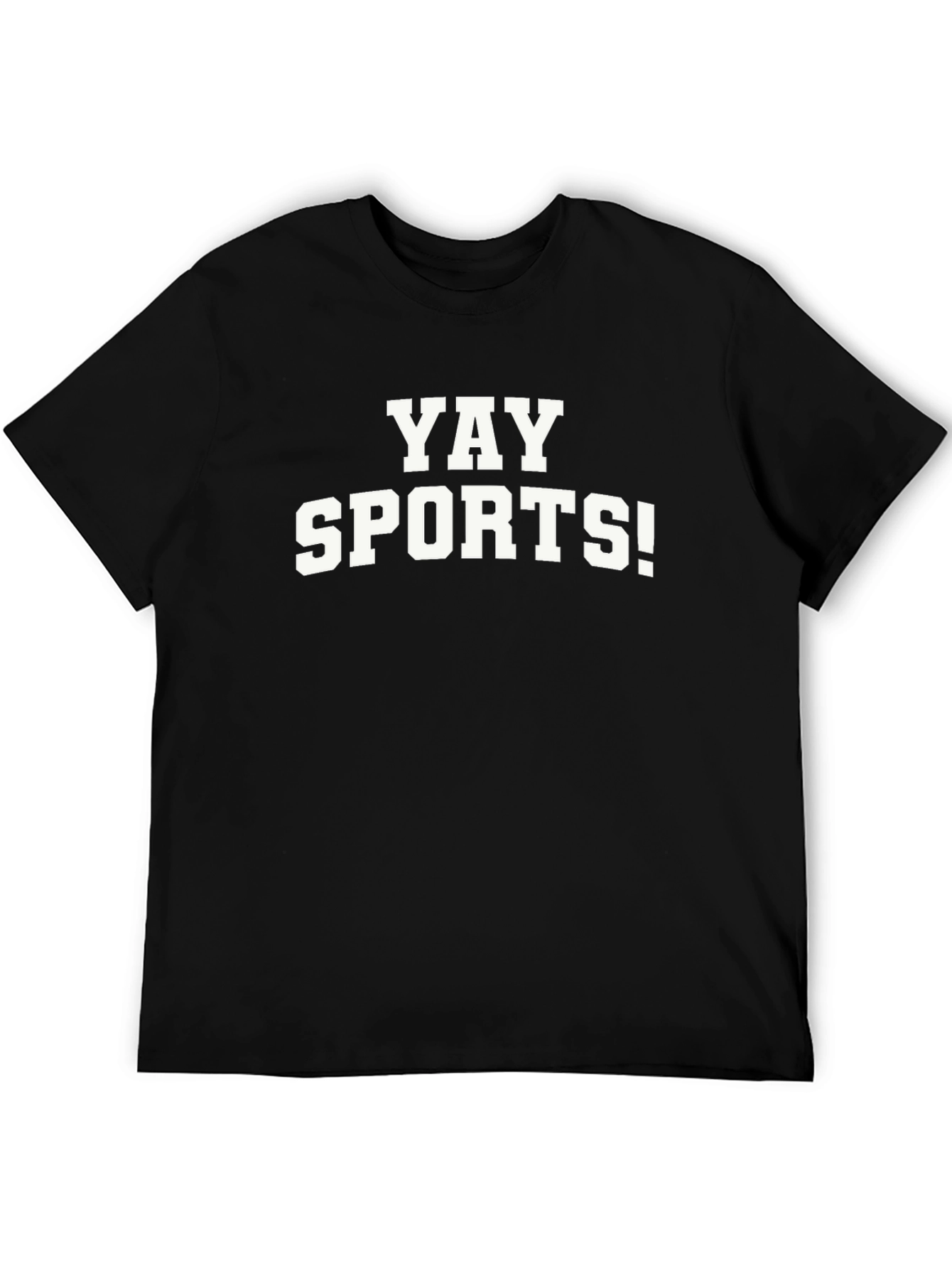 Yay Sports! Graphic T-Shirt - Black