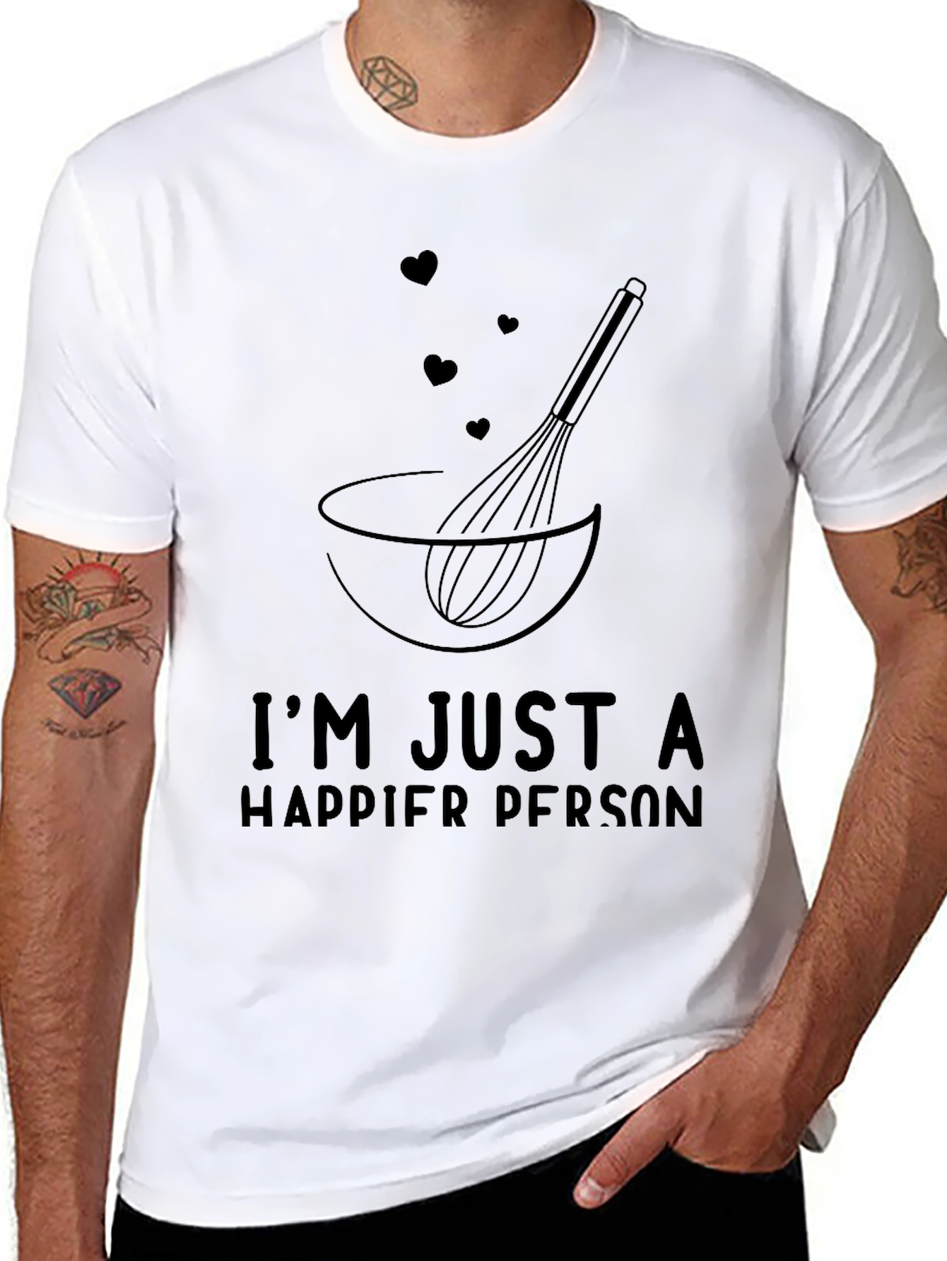 Happier Person Baking T-Shirt