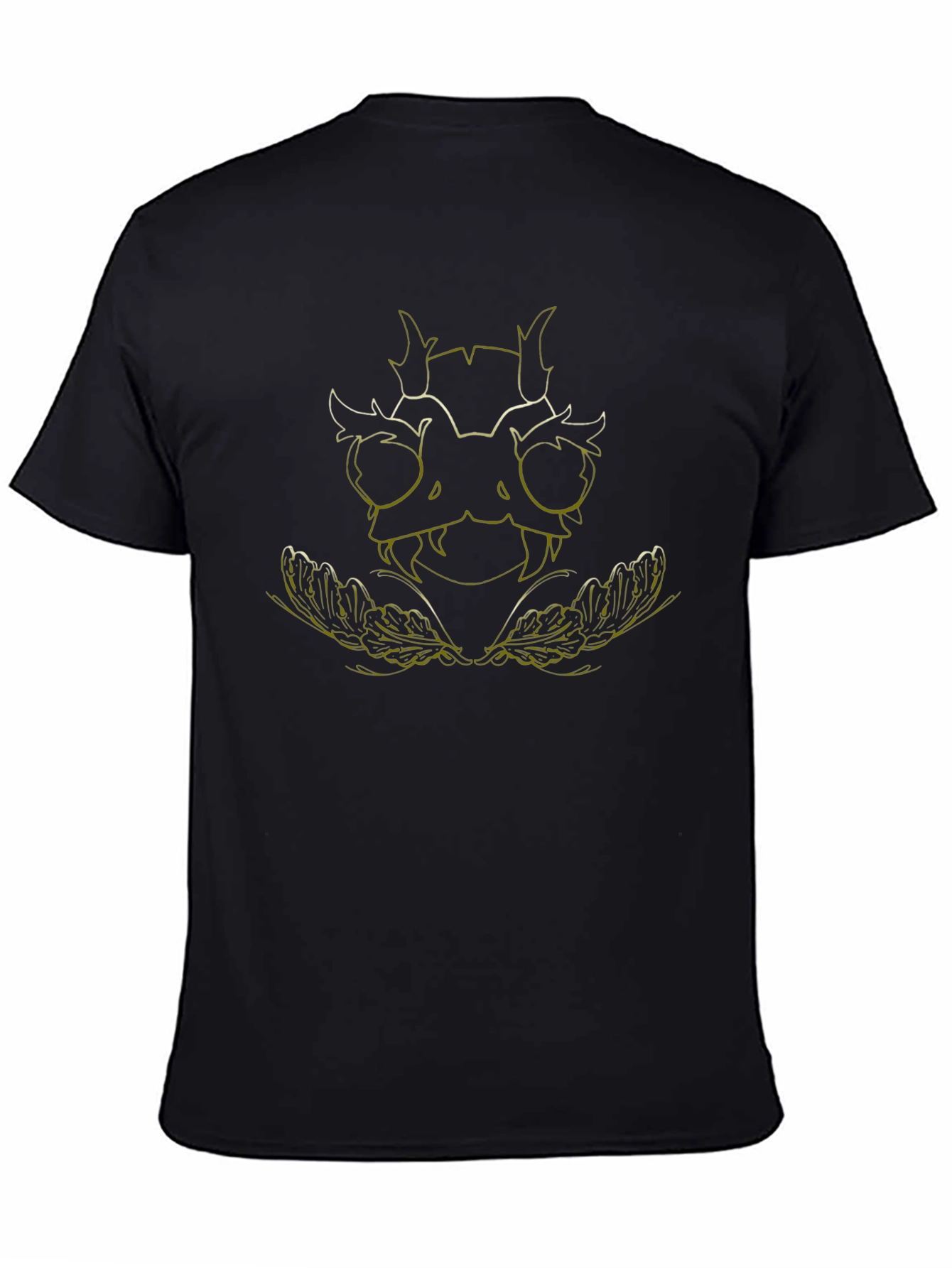 Unique Graphic Print Black T-Shirt