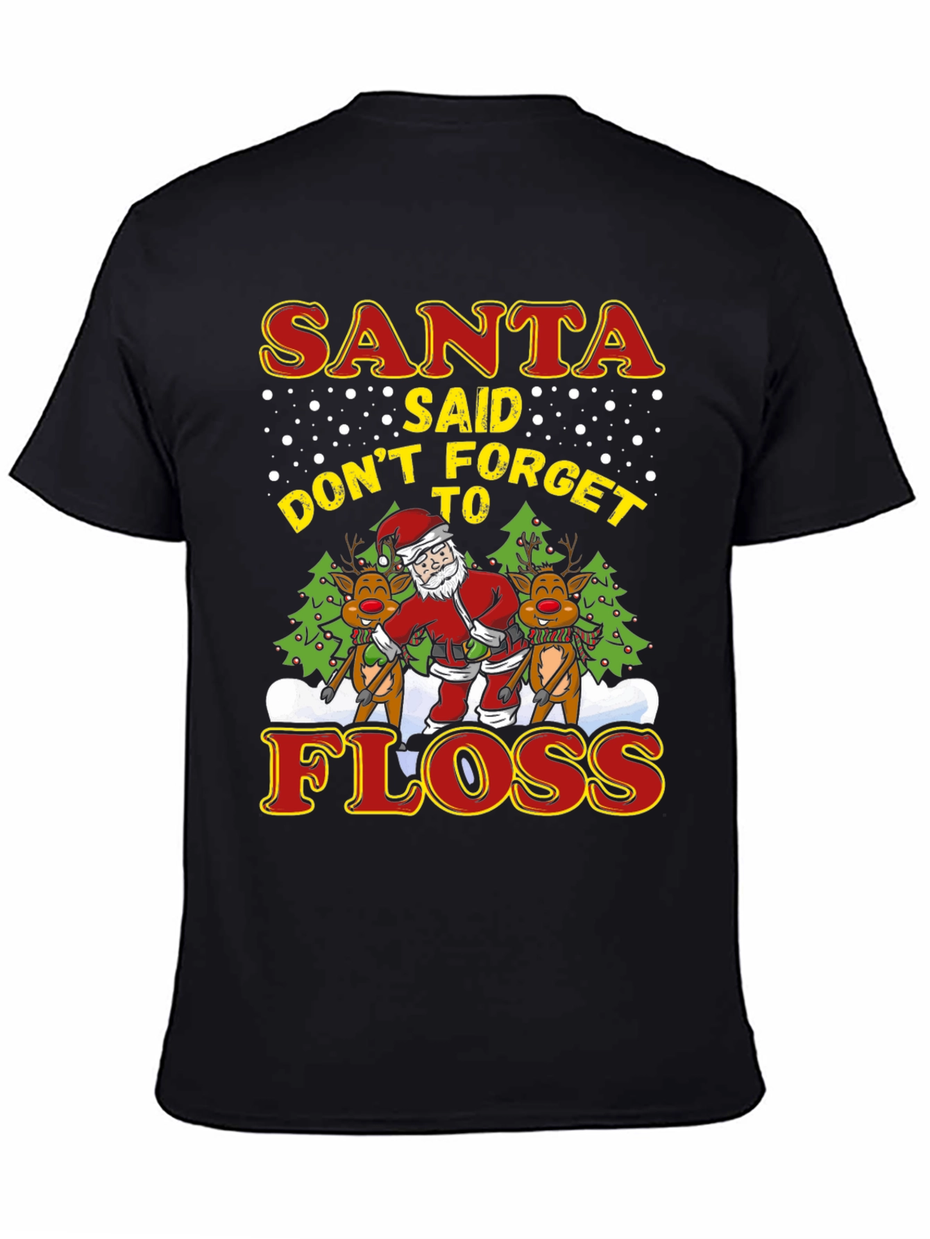 Santa Floss T-Shirt - Holiday Fun