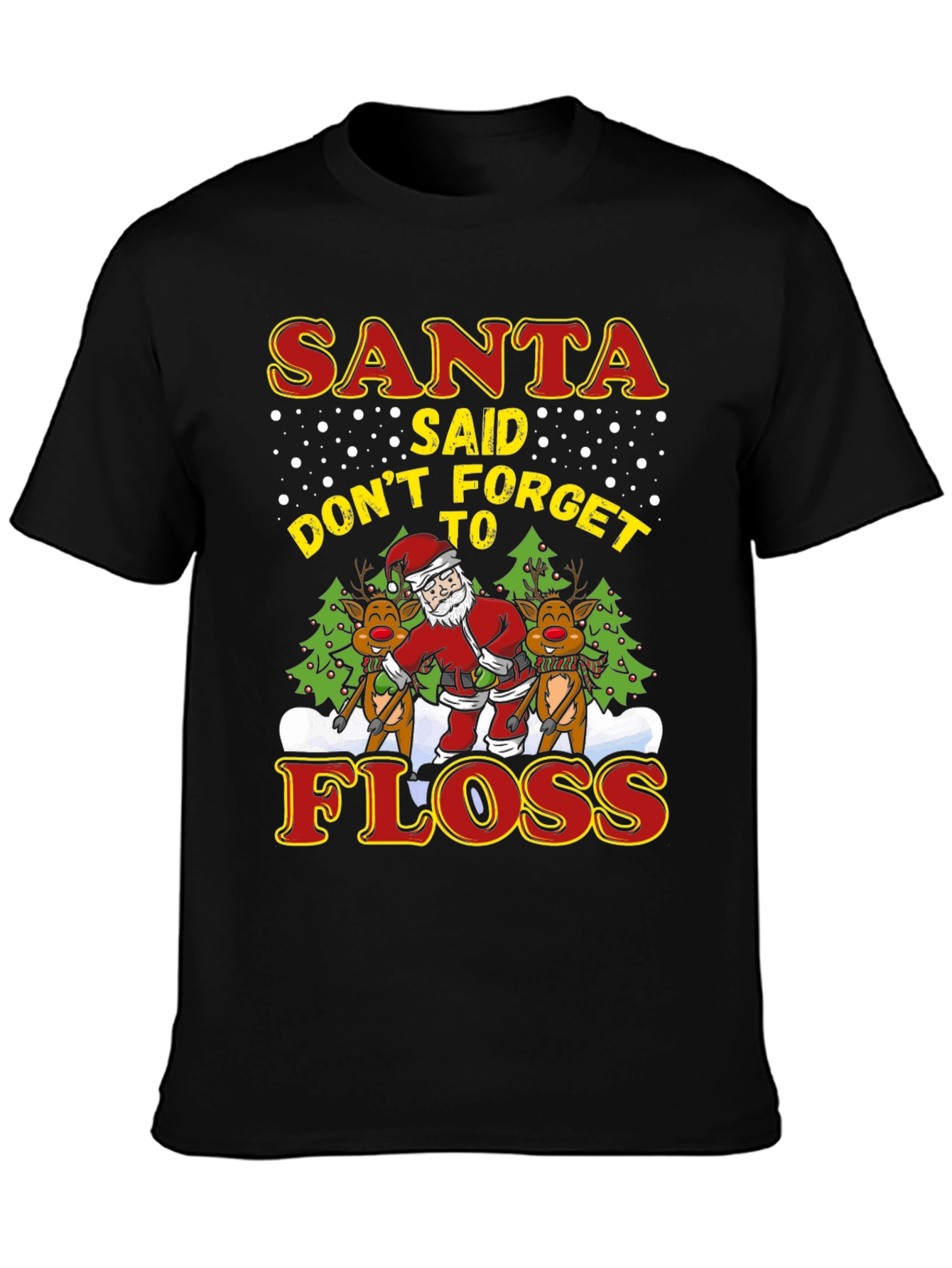 Santa Floss T-Shirt - Holiday Fun