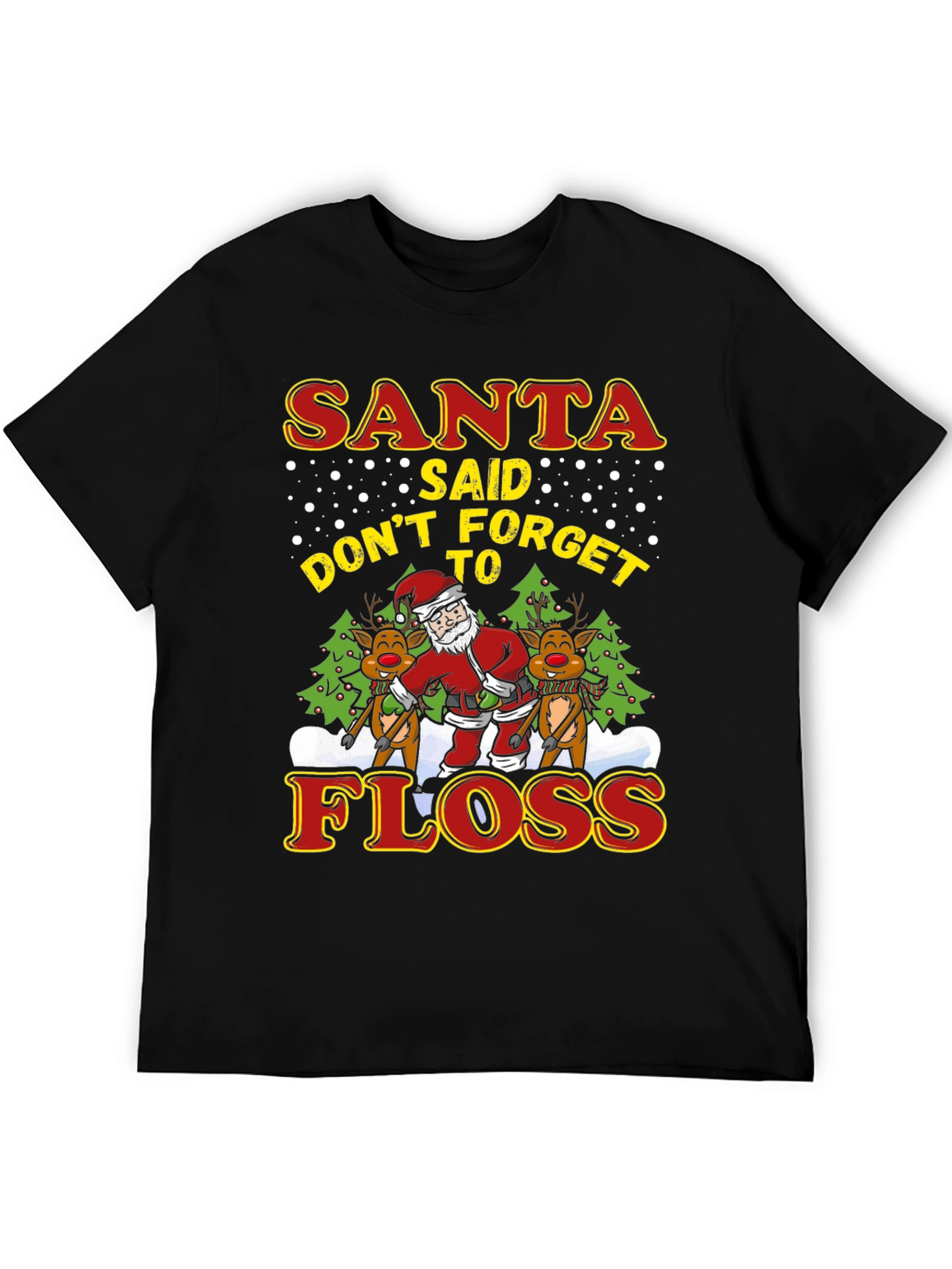 Santa Floss T-Shirt - Holiday Fun